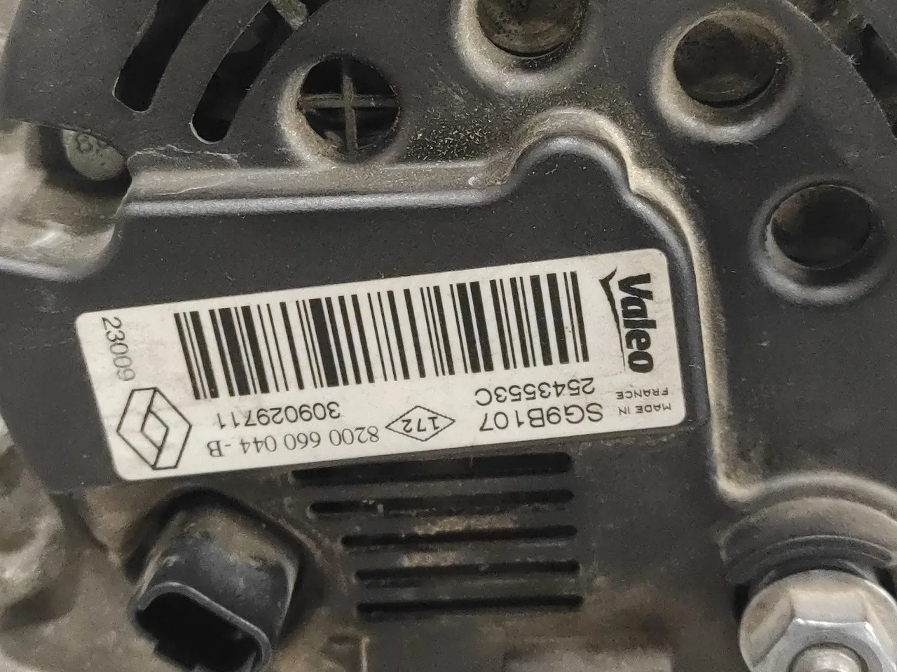 Alternador para Dacia Sandero