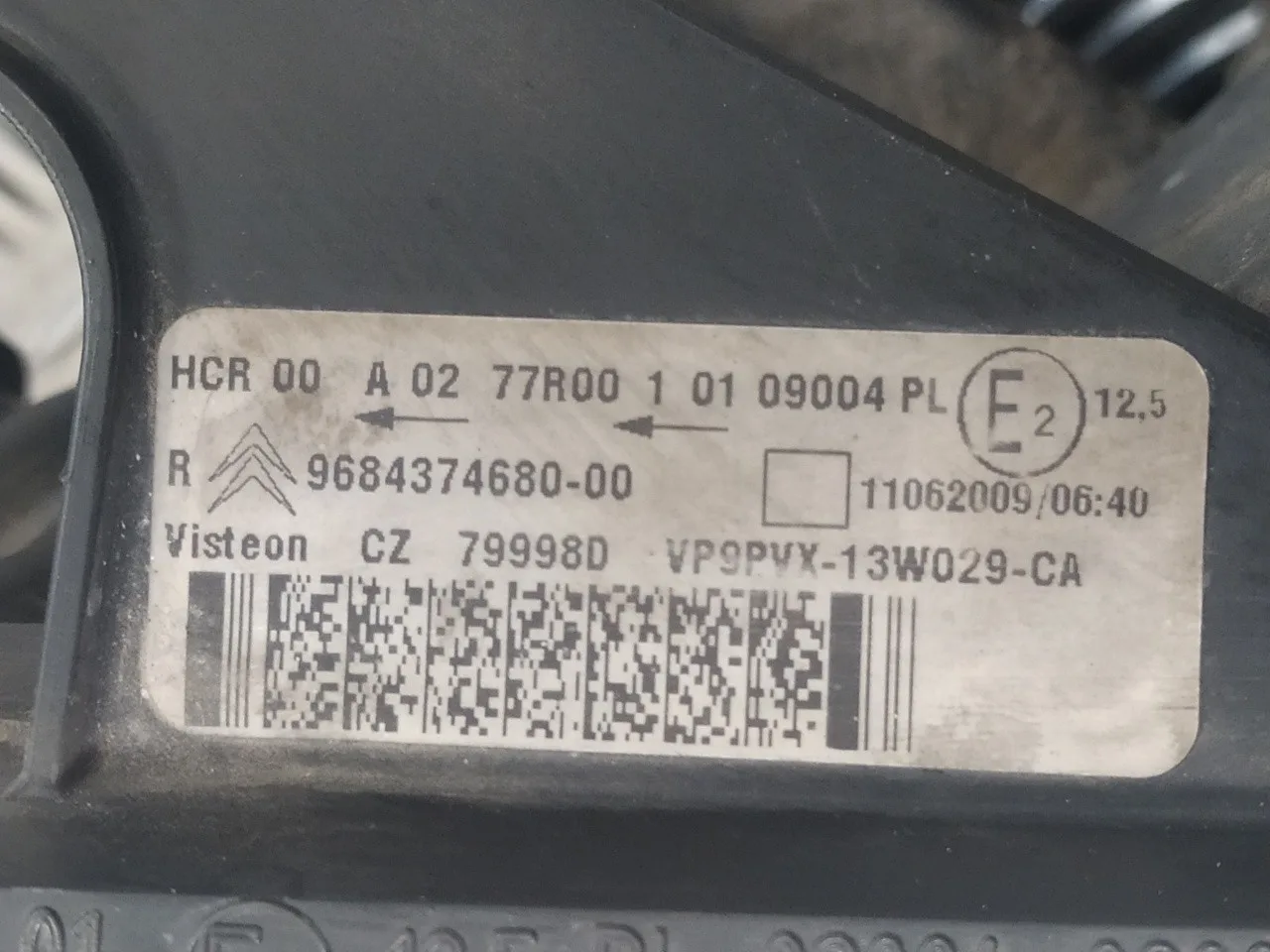 Faro Derecho para Citroën Ds3