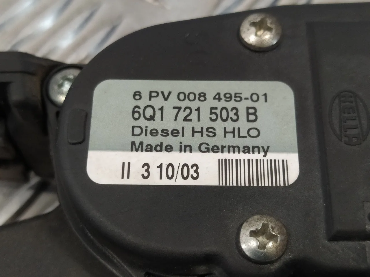 Potenciometro Acelerador para Seat Ibiza (6L1)