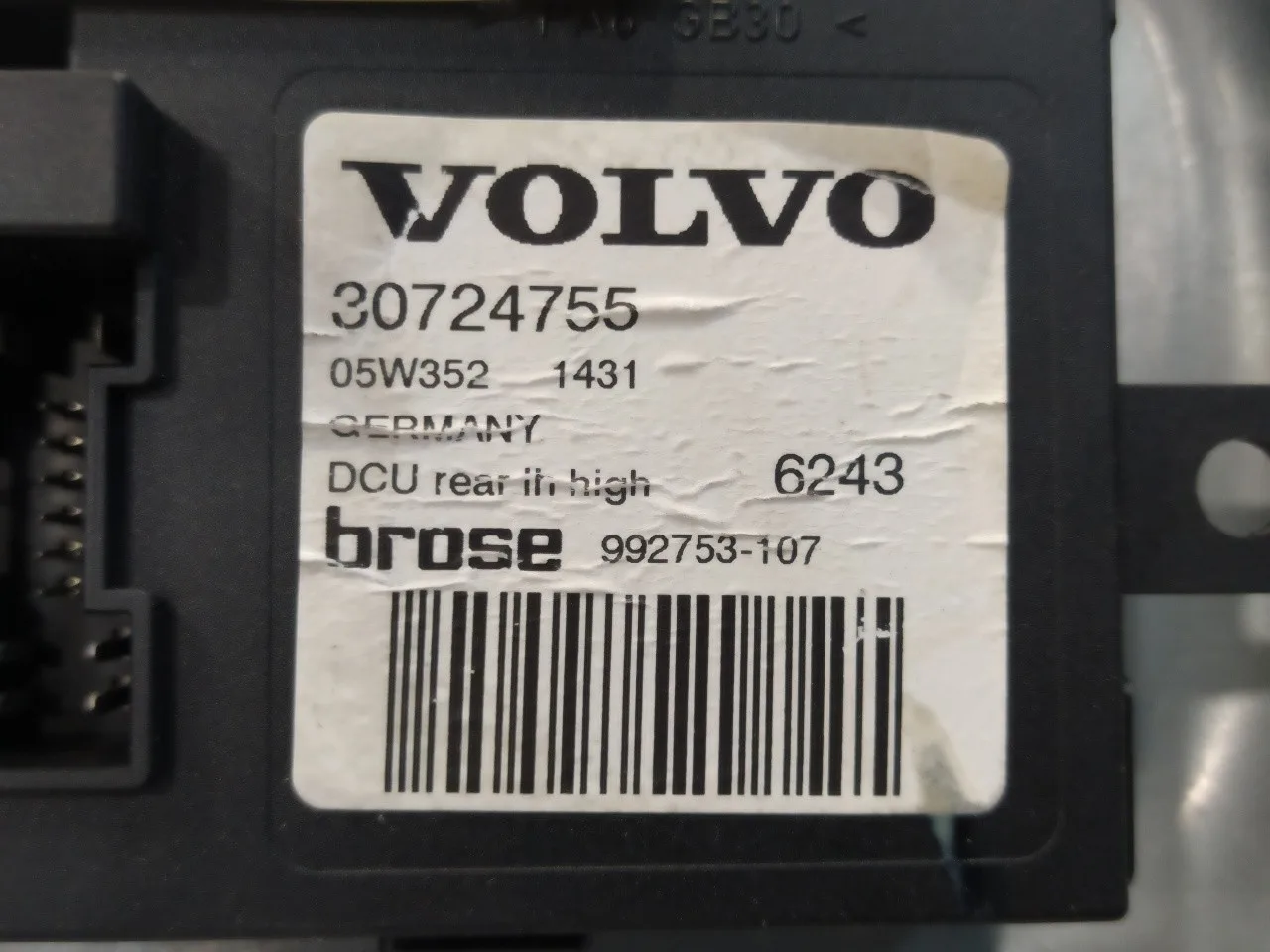 Elevalunas Trasero Izquierdo para Volvo S40 Berlina