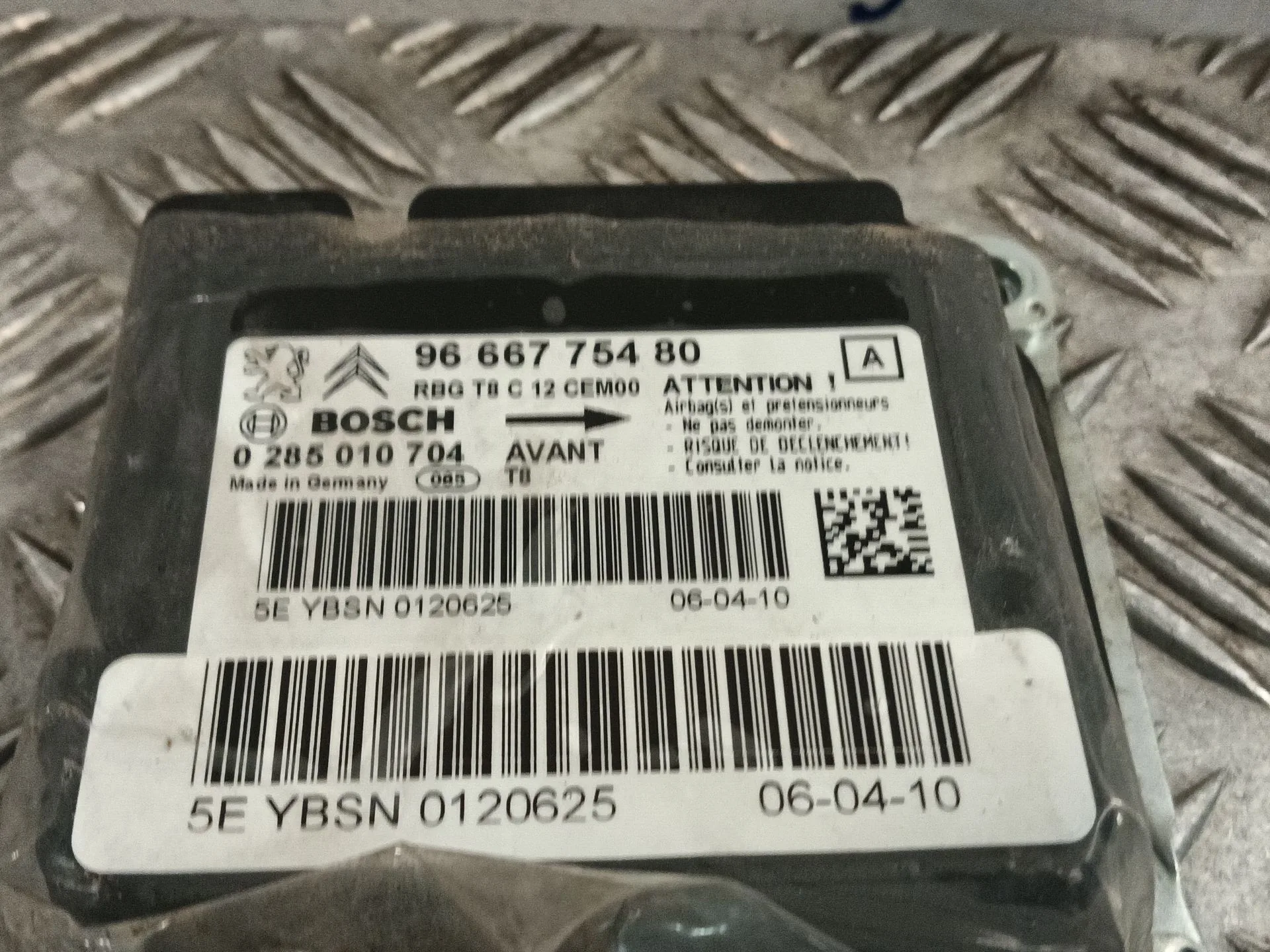 Centralita Airbag para Peugeot 3008