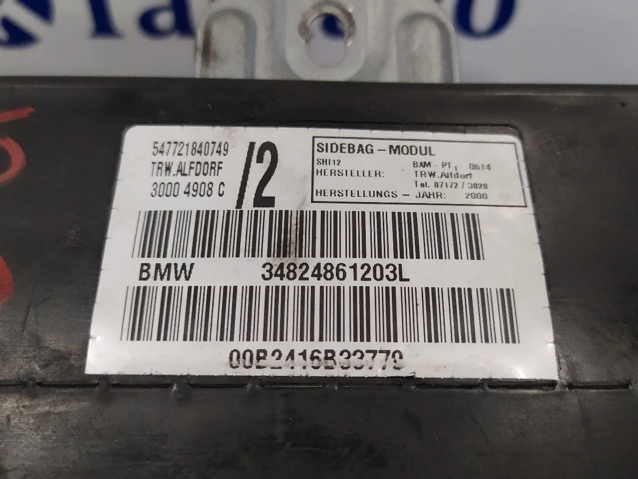 Airbag Lateral Delantero Derecho para Bmw Serie 3 Coupe (E46)
