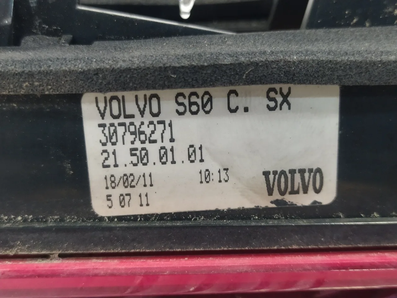 Piloto Trasero Izquierdo Interior para Volvo S60 Lim.