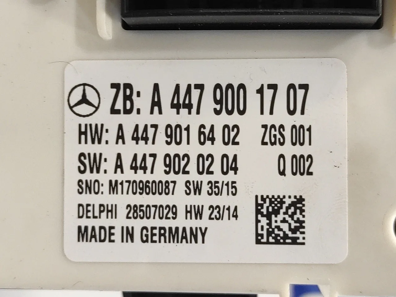 Caja Reles / Fusibles para Mercedes-Benz Vito Tourer (447)