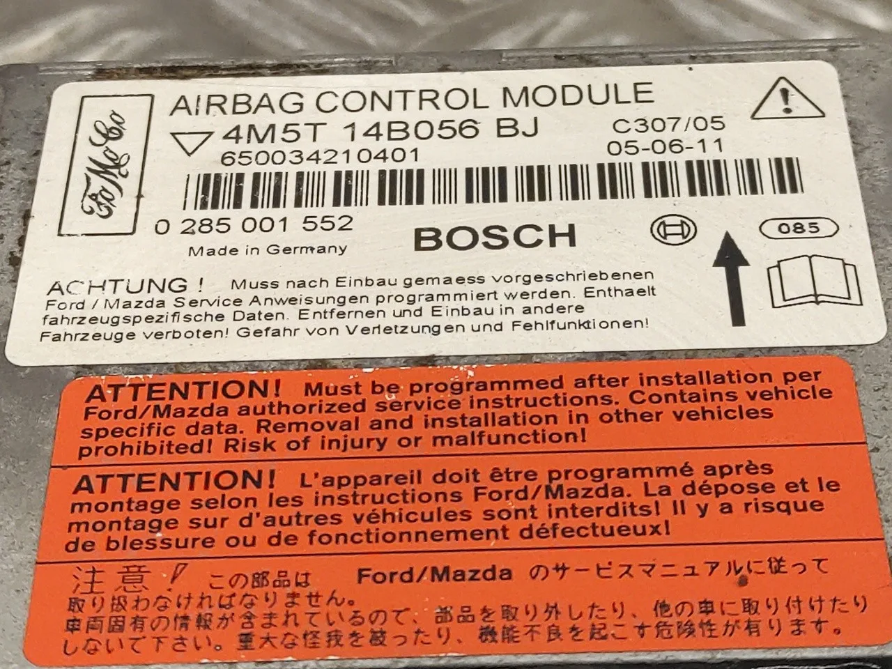 Centralita Airbag para Ford Focus Berlina (Cap)