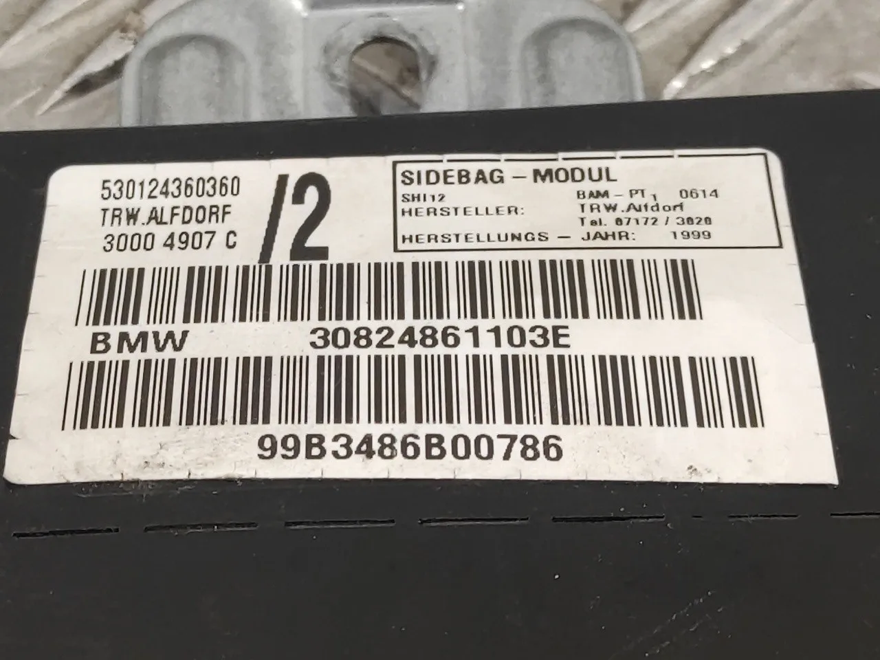 Airbag Lateral Delantero Derecho para Bmw Serie 3 Coupe (E46)