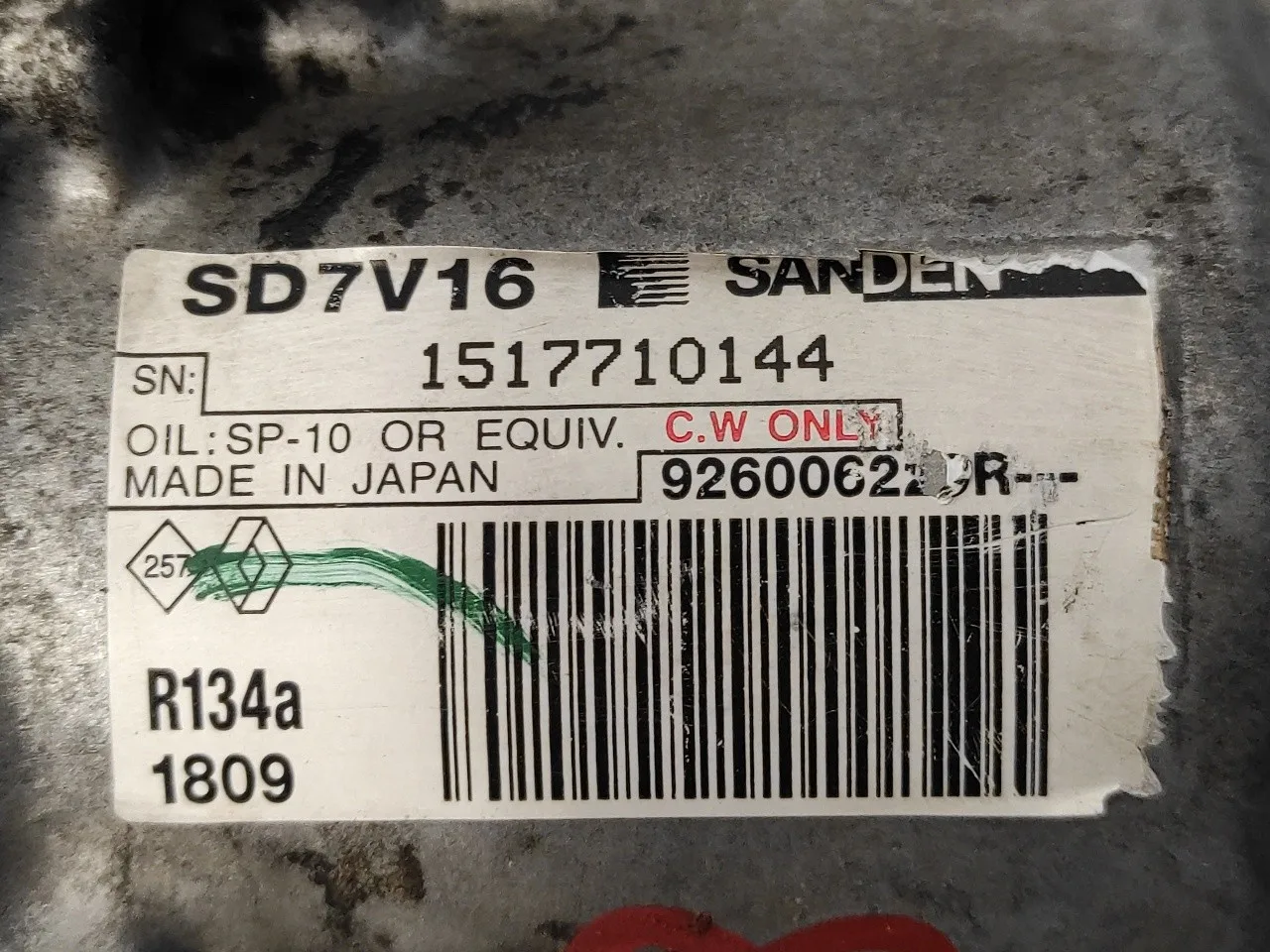 Compresor Aire Acondicionado para Dacia Duster