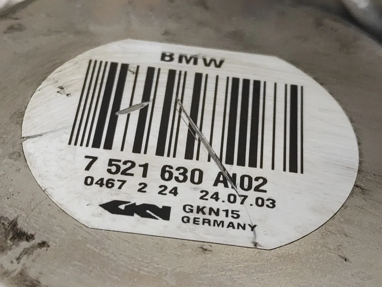 Transmision Trasera Izquierda para Bmw Serie 5 Berlina (E60)