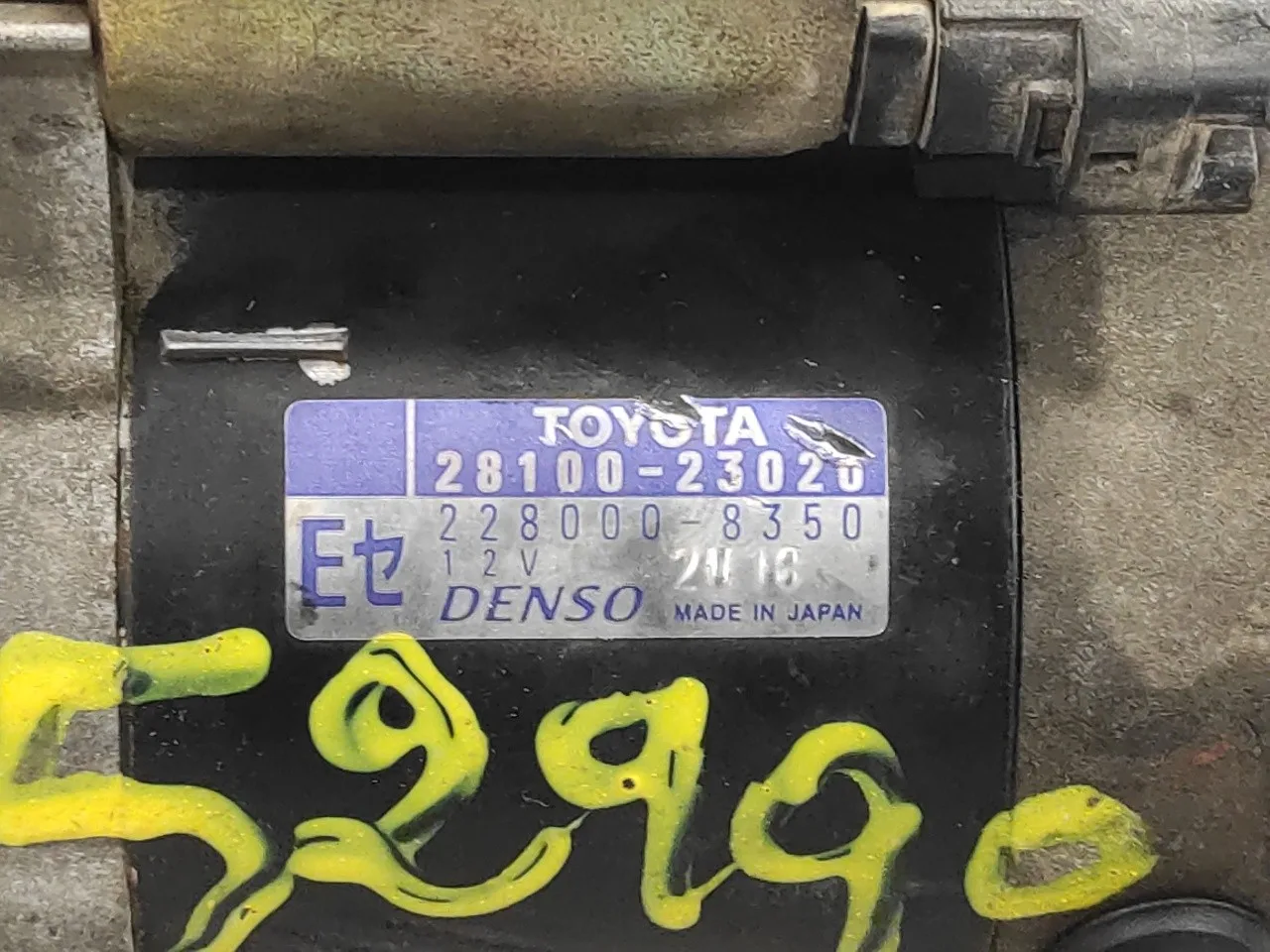 Motor Arranque para Toyota Yaris (Ncp1/Nlp1/Scp1)