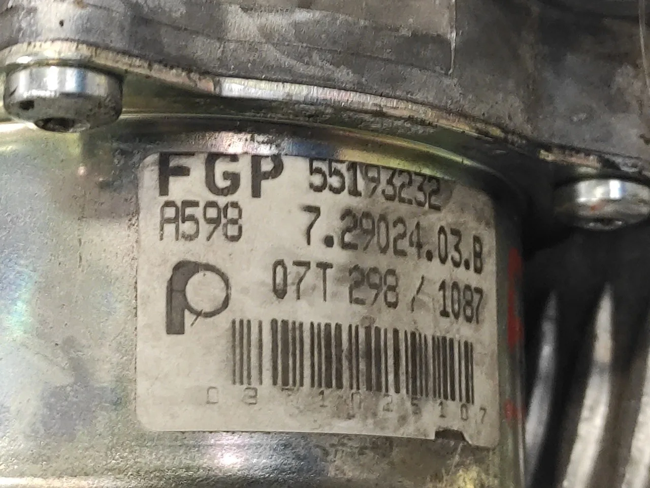 Depresor Freno / Bomba Vacio para Fiat Grande Punto (199)