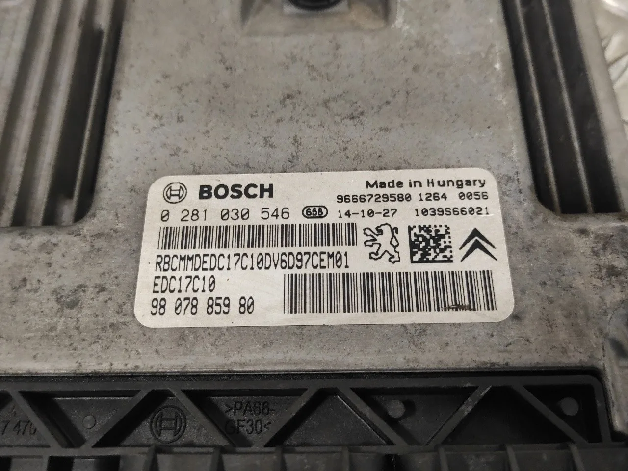 Centralita Motor Uce para Fiat Scudo Furgon (272)