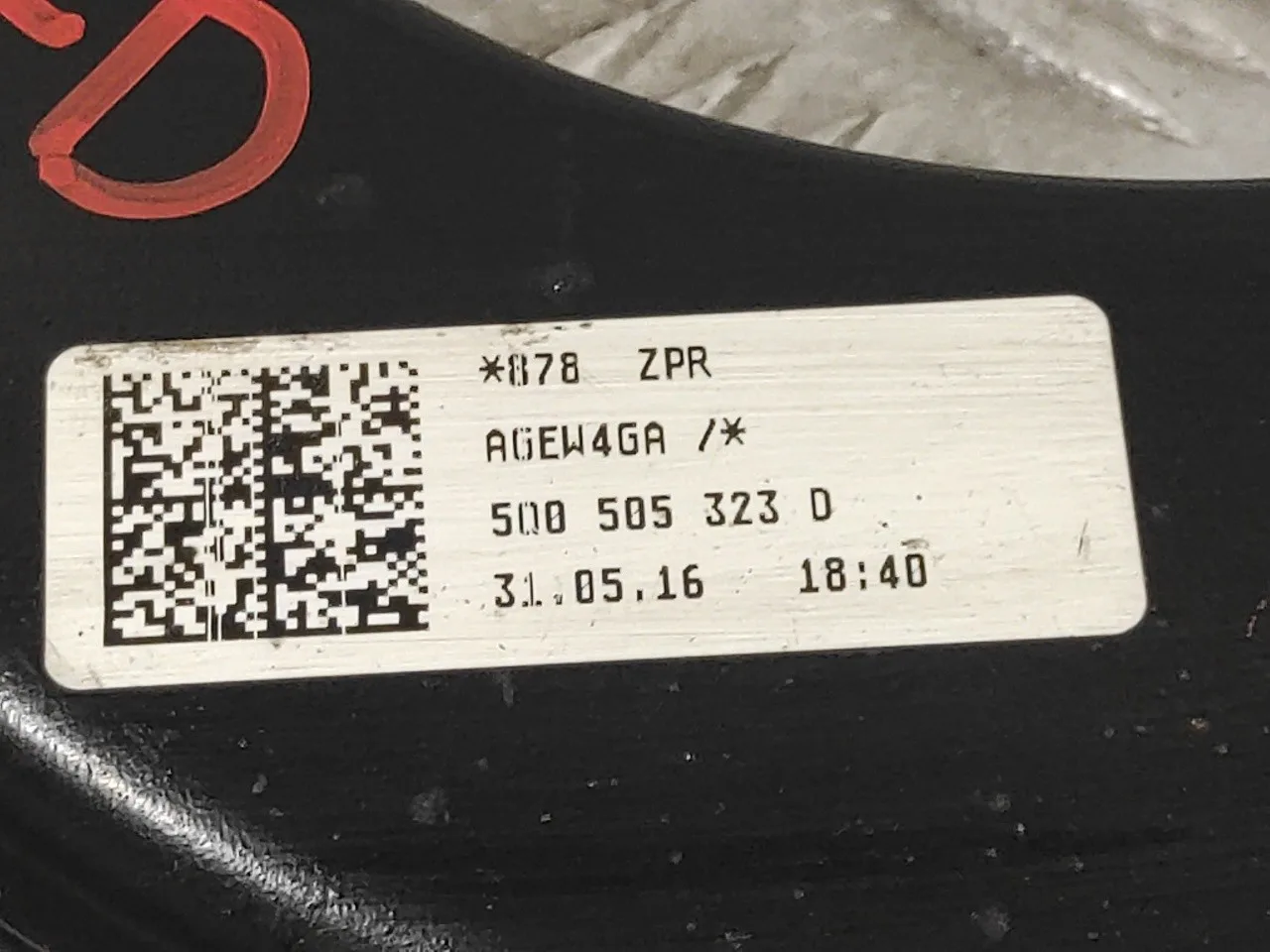 Tirante Trasero Derecho para Audi A3 Sportback (8Va)