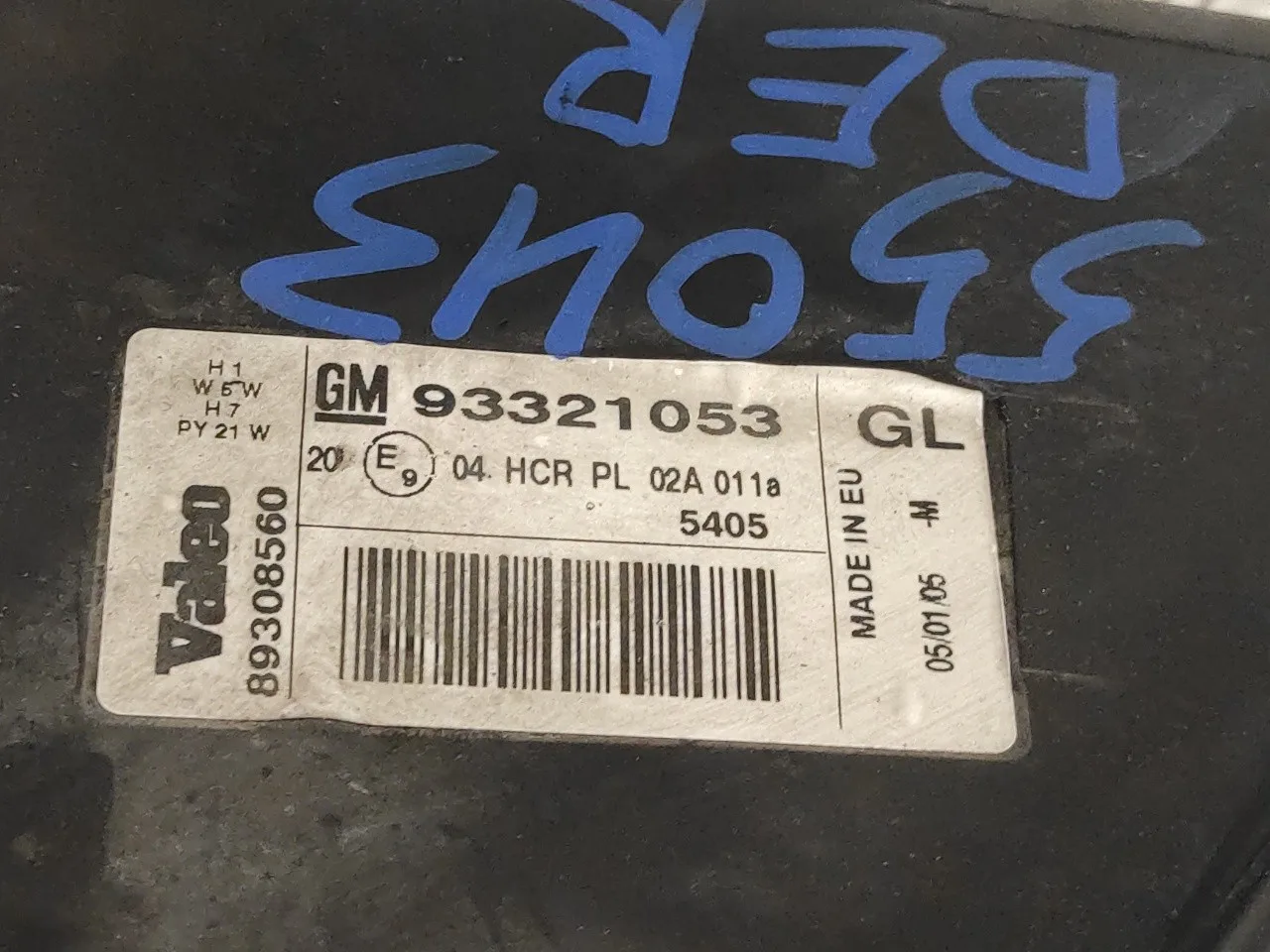 Faro Derecho para Opel Meriva