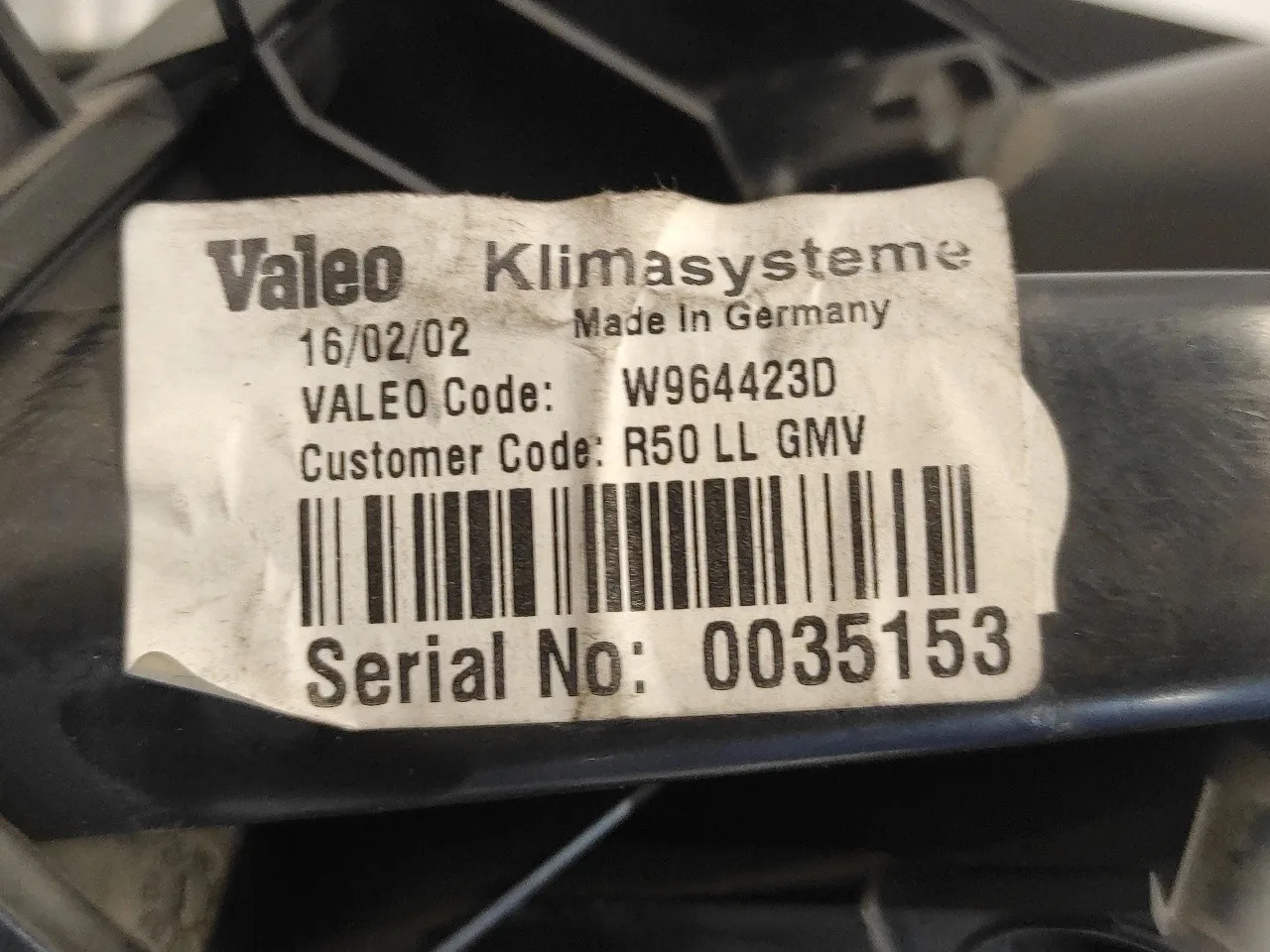 Motor Calefaccion para Mini Mini (R50,R53)