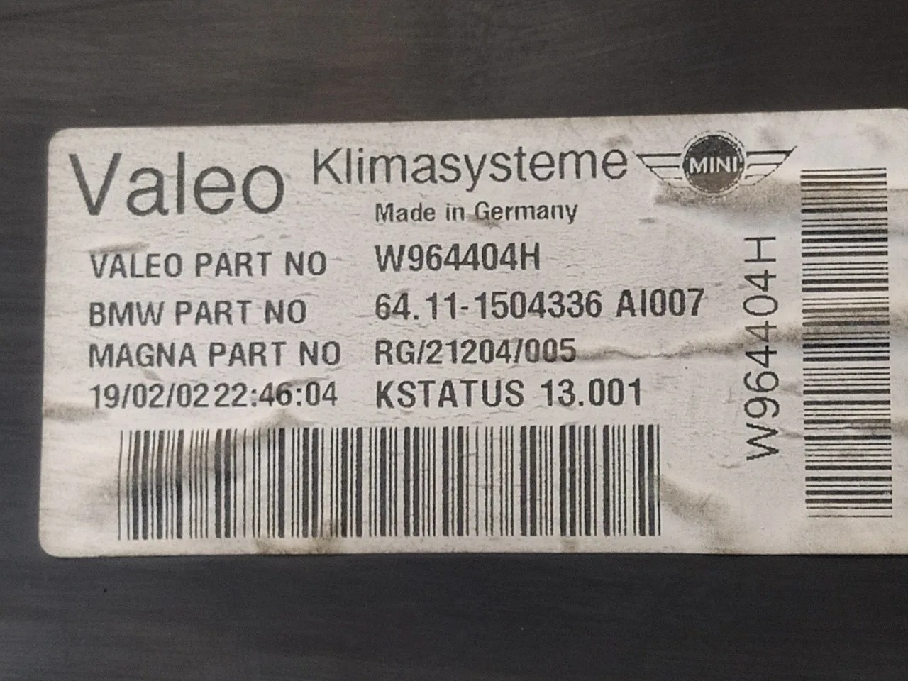 Calefaccion Entera Normal para Mini Mini (R50,R53)