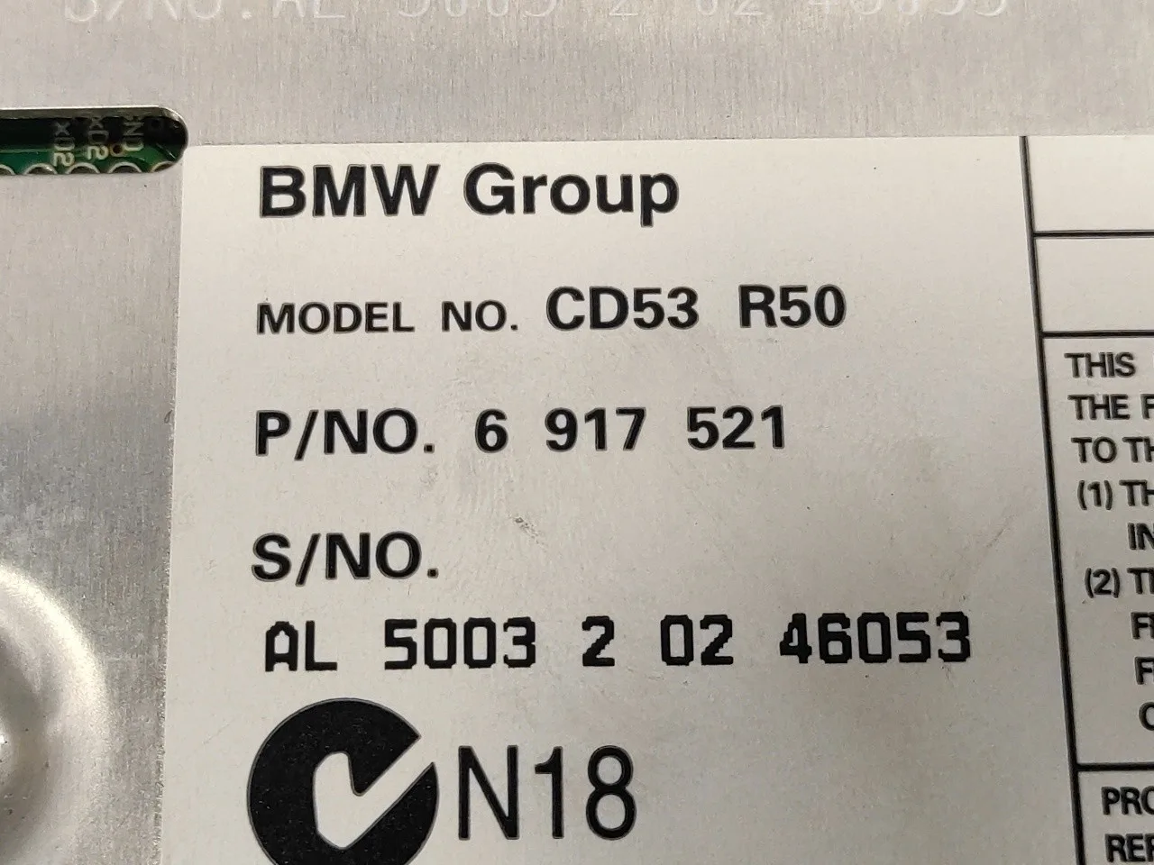 Sistema Audio / Radio Cd para Mini Mini (R50,R53)