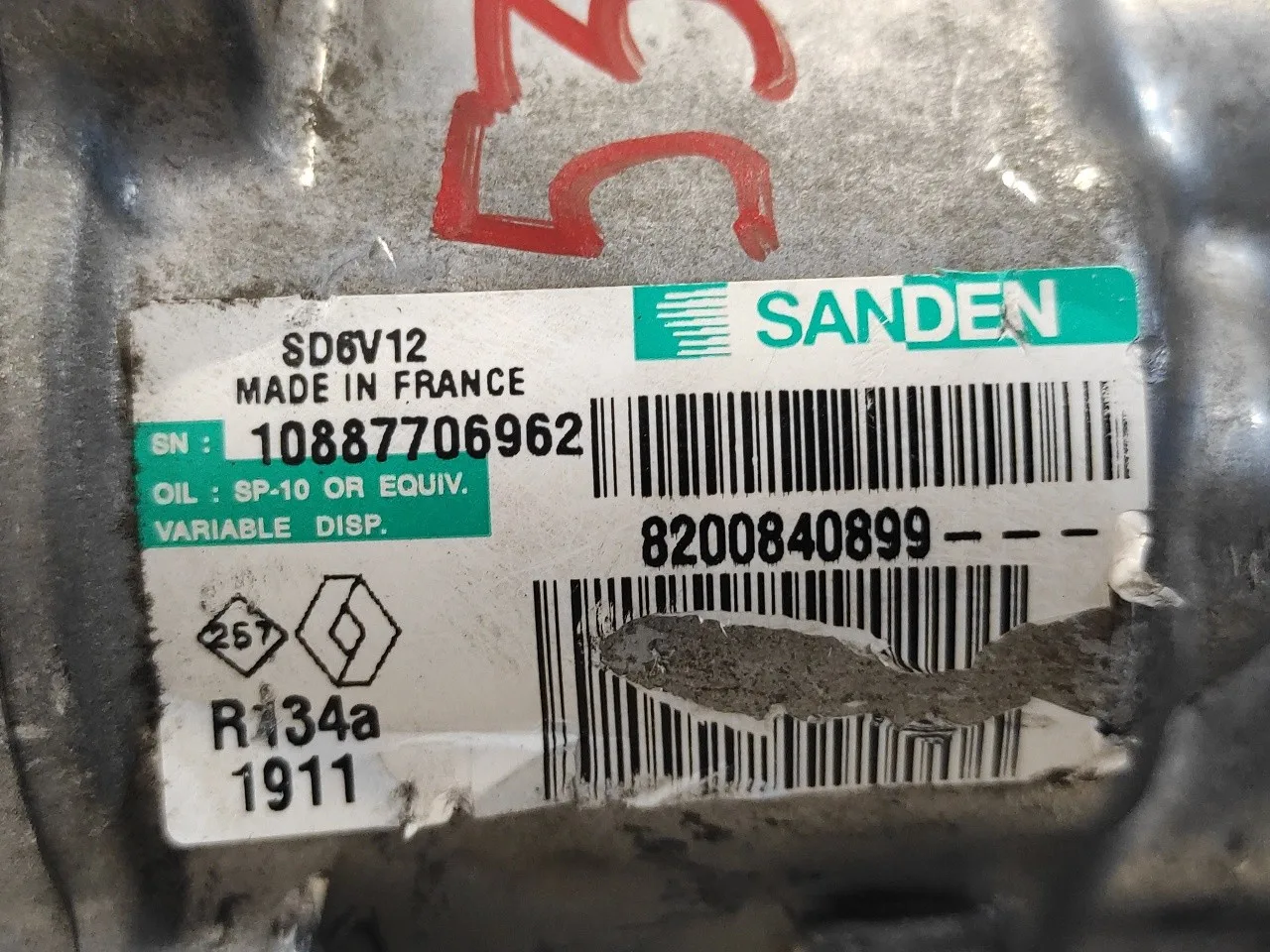 Compresor Aire Acondicionado para Dacia Sandero
