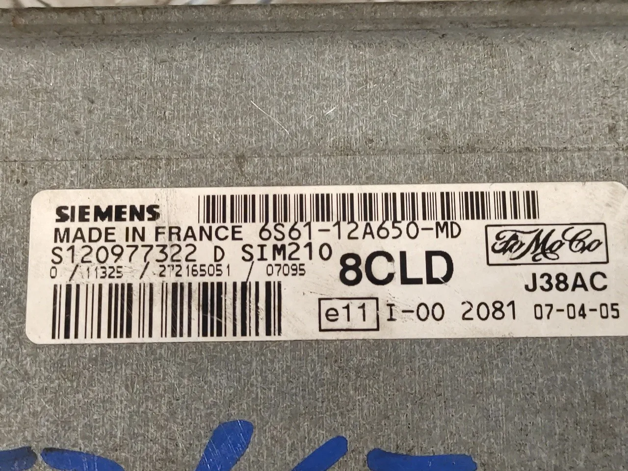 Centralita Motor Uce para Ford Fiesta (Cbk)