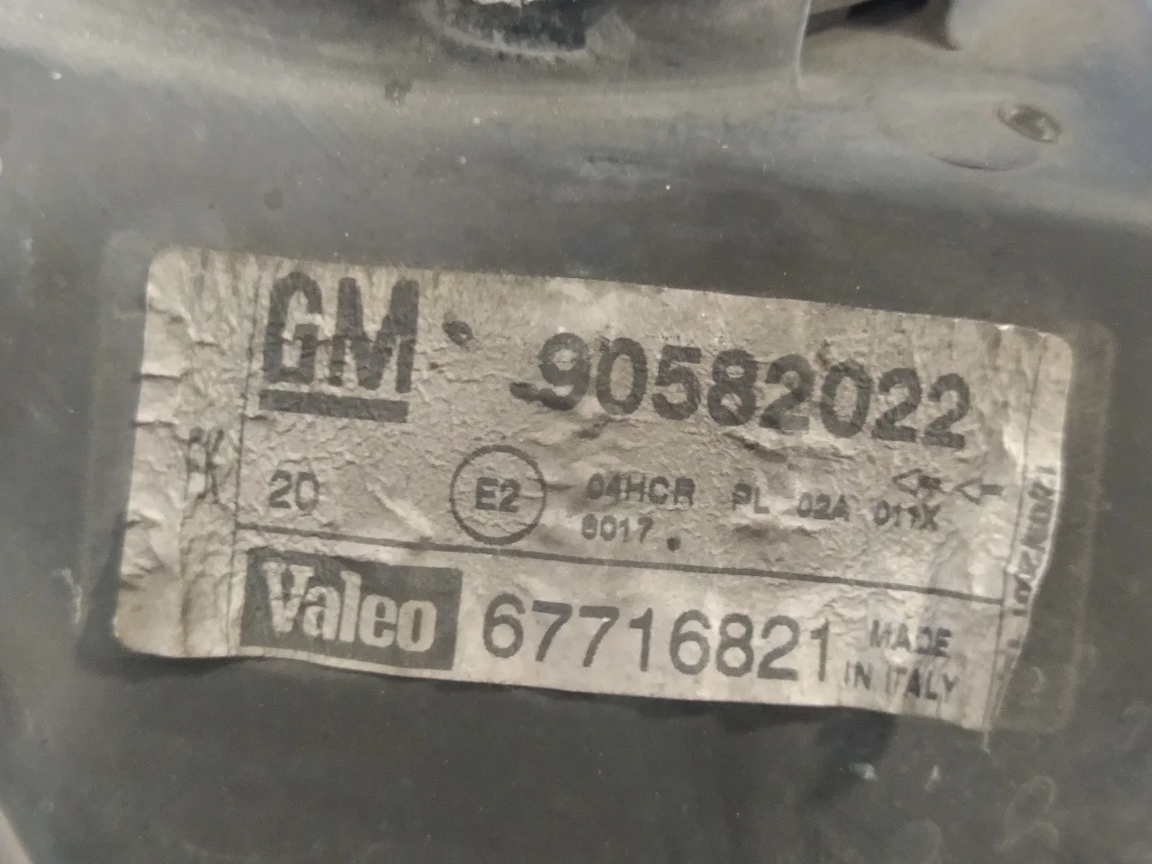 Faro Derecho para Opel Zafira A