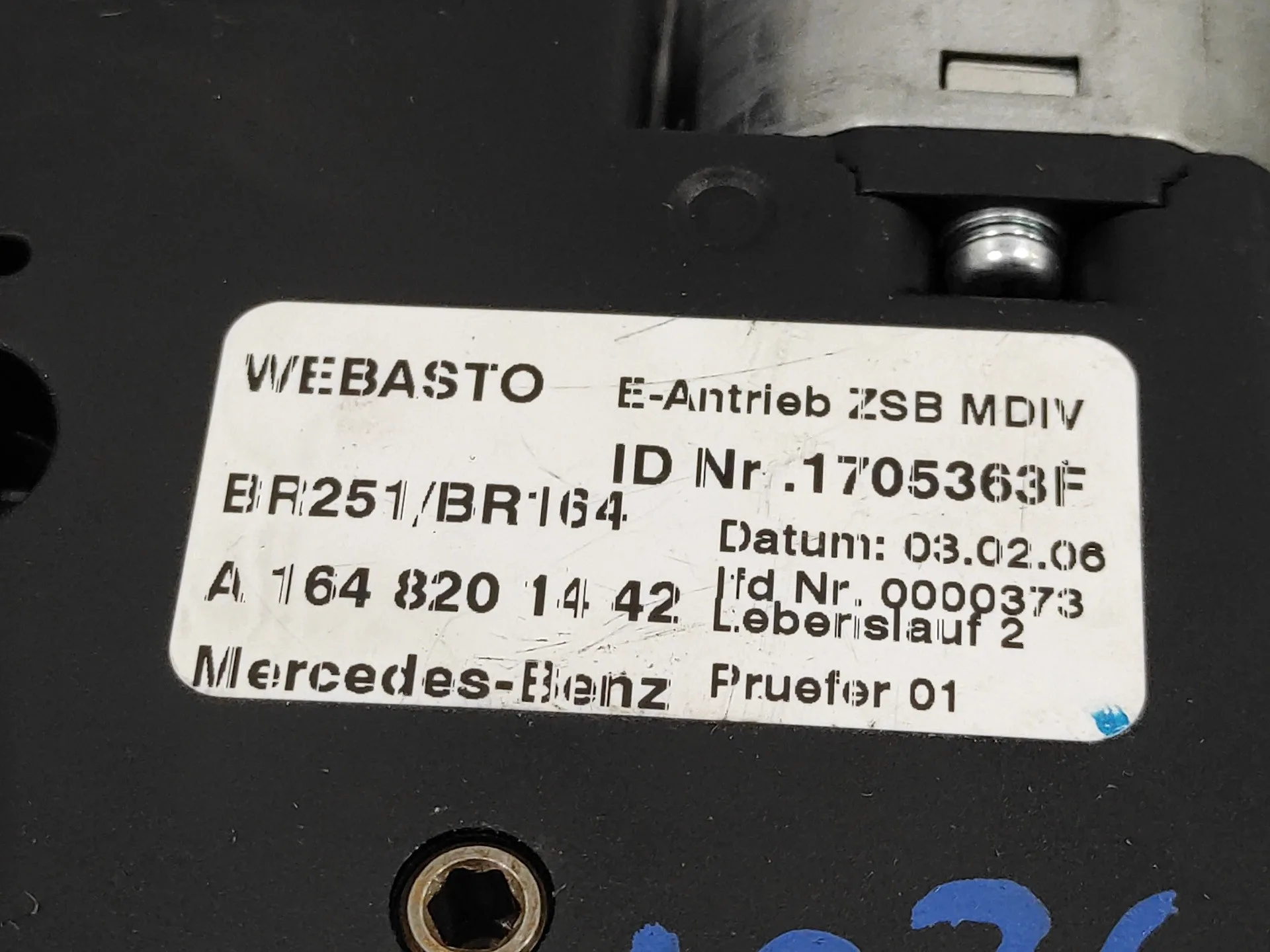 Motor Techo Electrico para Mercedes-Benz Clase R (W251)