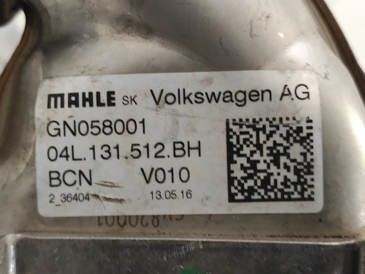 Enfriador Egr para Audi A3 Sportback (8Va)