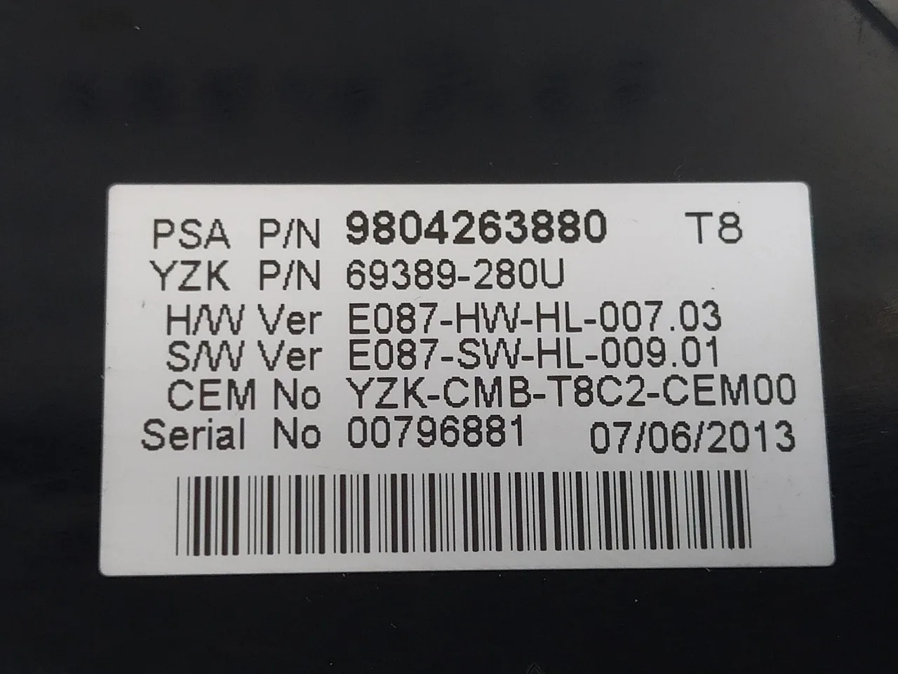 Cuadro Instrumentos para Peugeot 5008