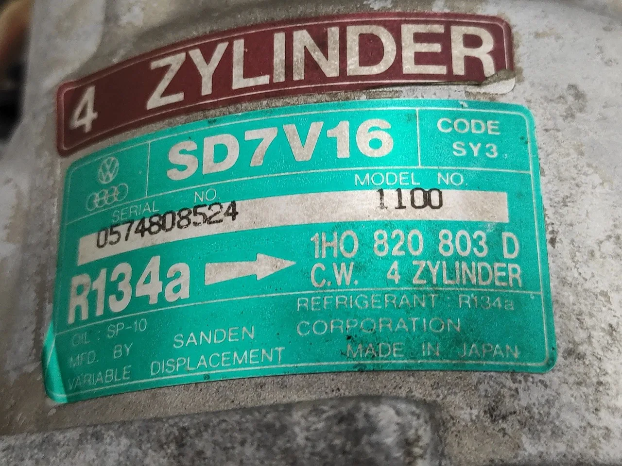 Compresor Aire Acondicionado para Seat Ibiza (6K)