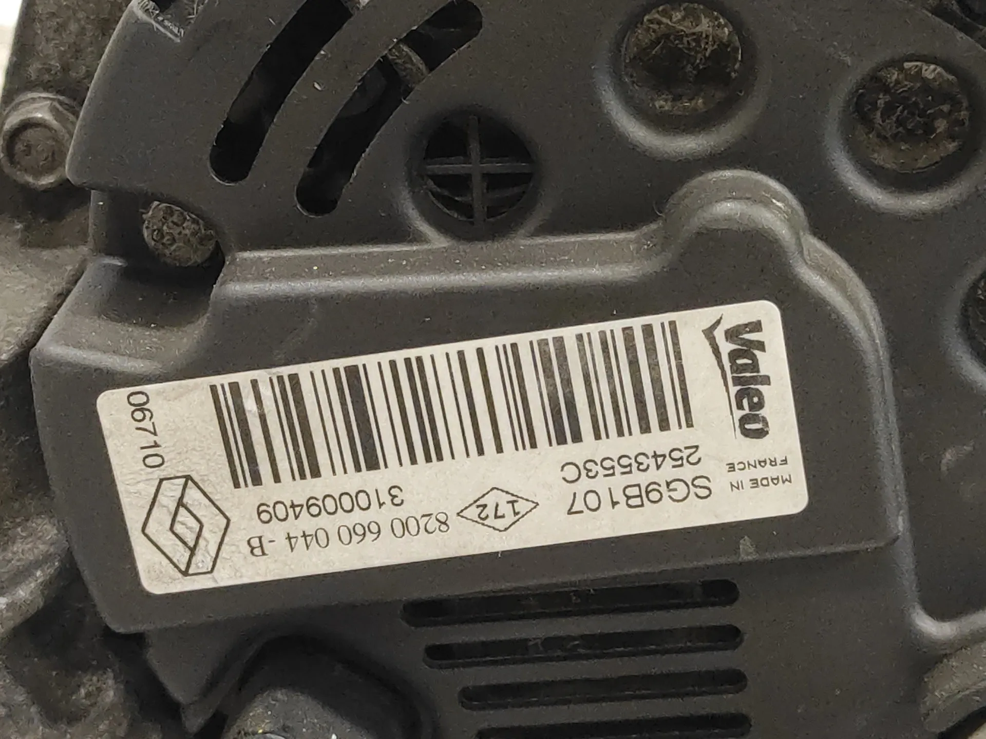 Alternador para Dacia Sandero