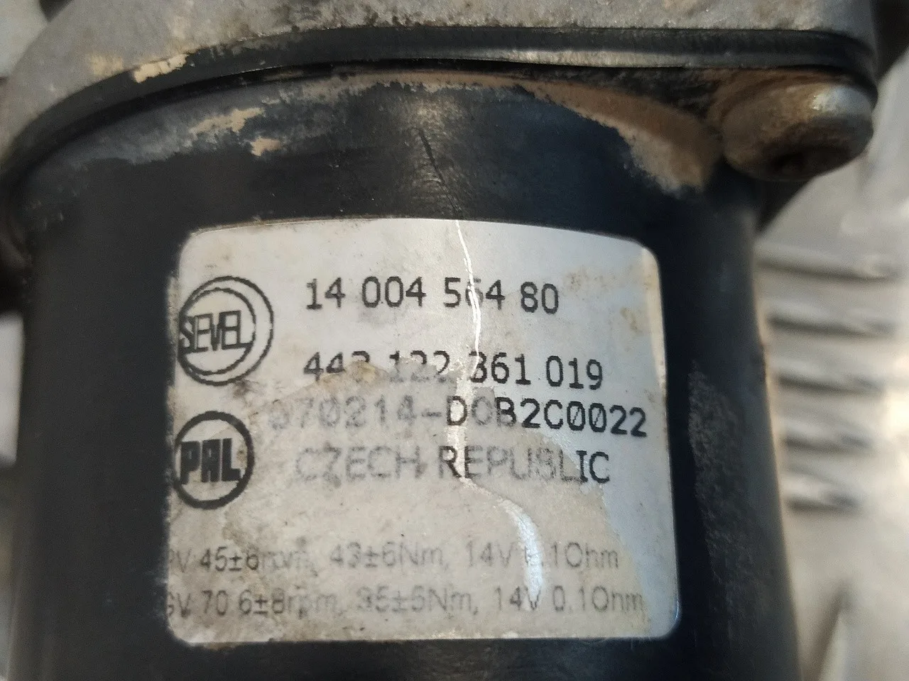 Motor Limpia Delantero para Citroën Jumpy