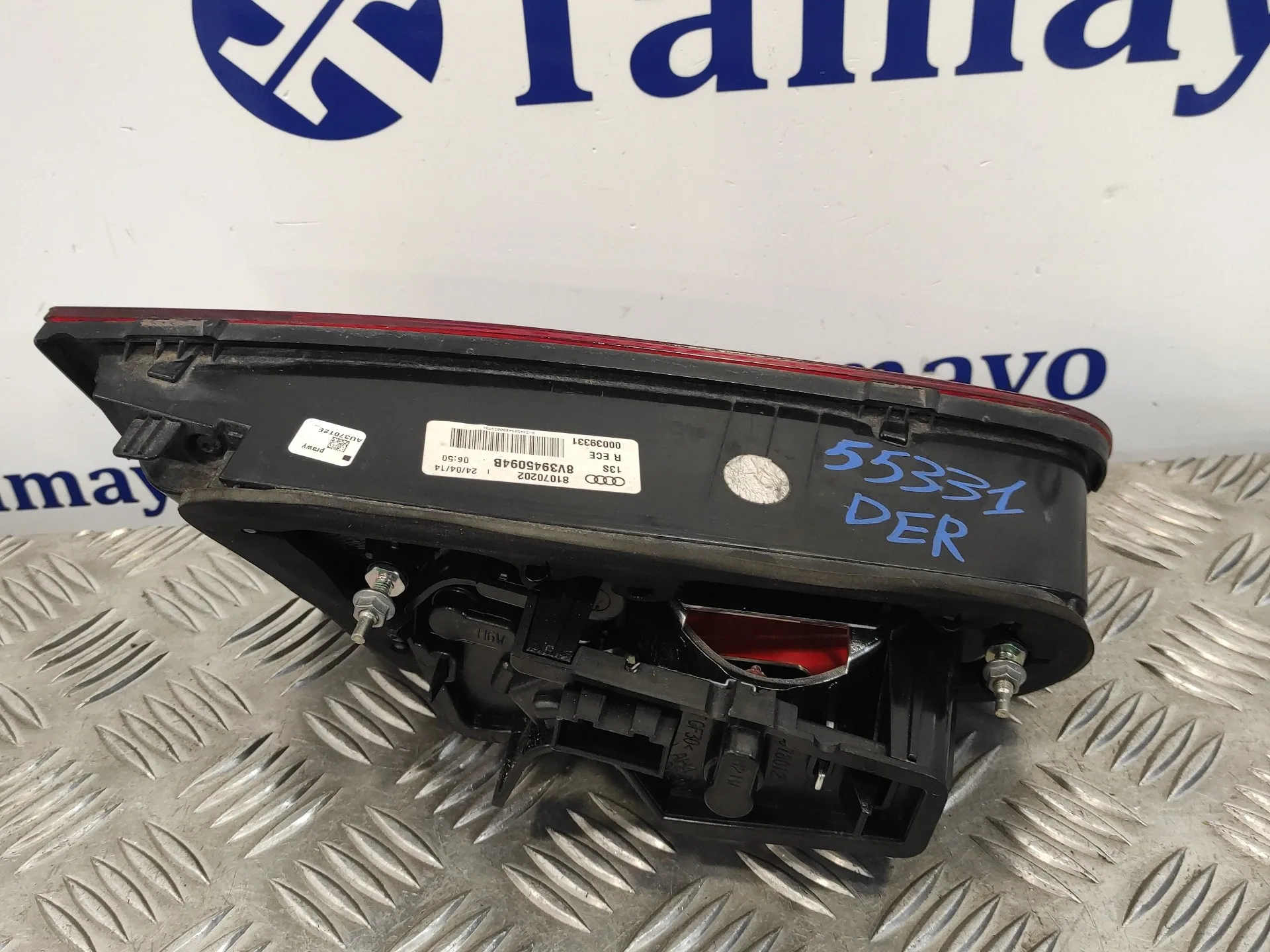 Piloto Trasero Derecho Interior para Audi A3 Limousine (8Vs, 8Vm)