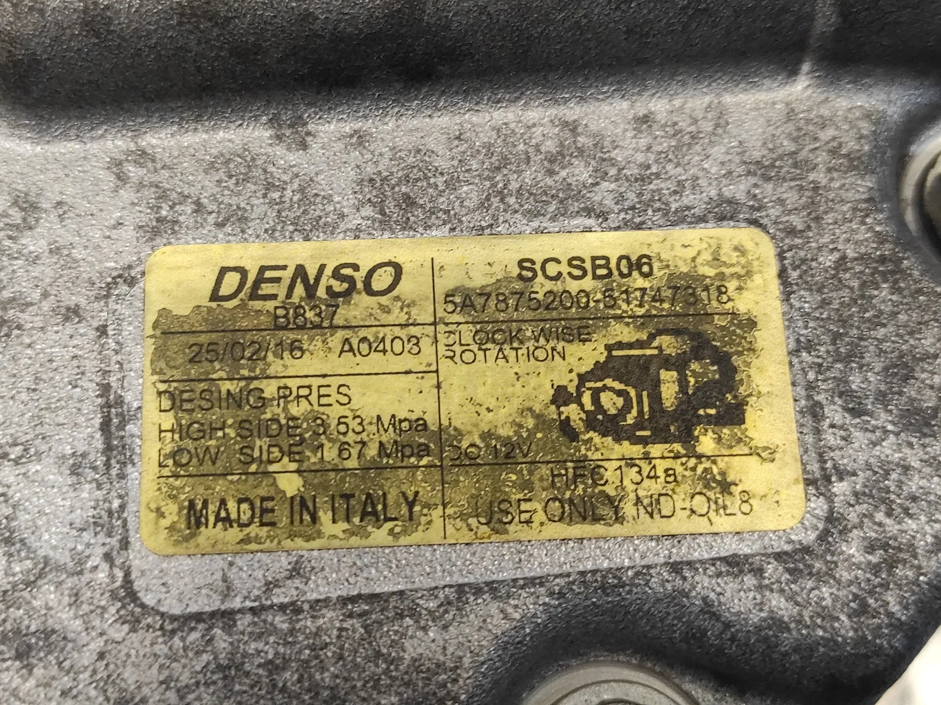 Compresor Aire Acondicionado para Ford Ka (Ccu)