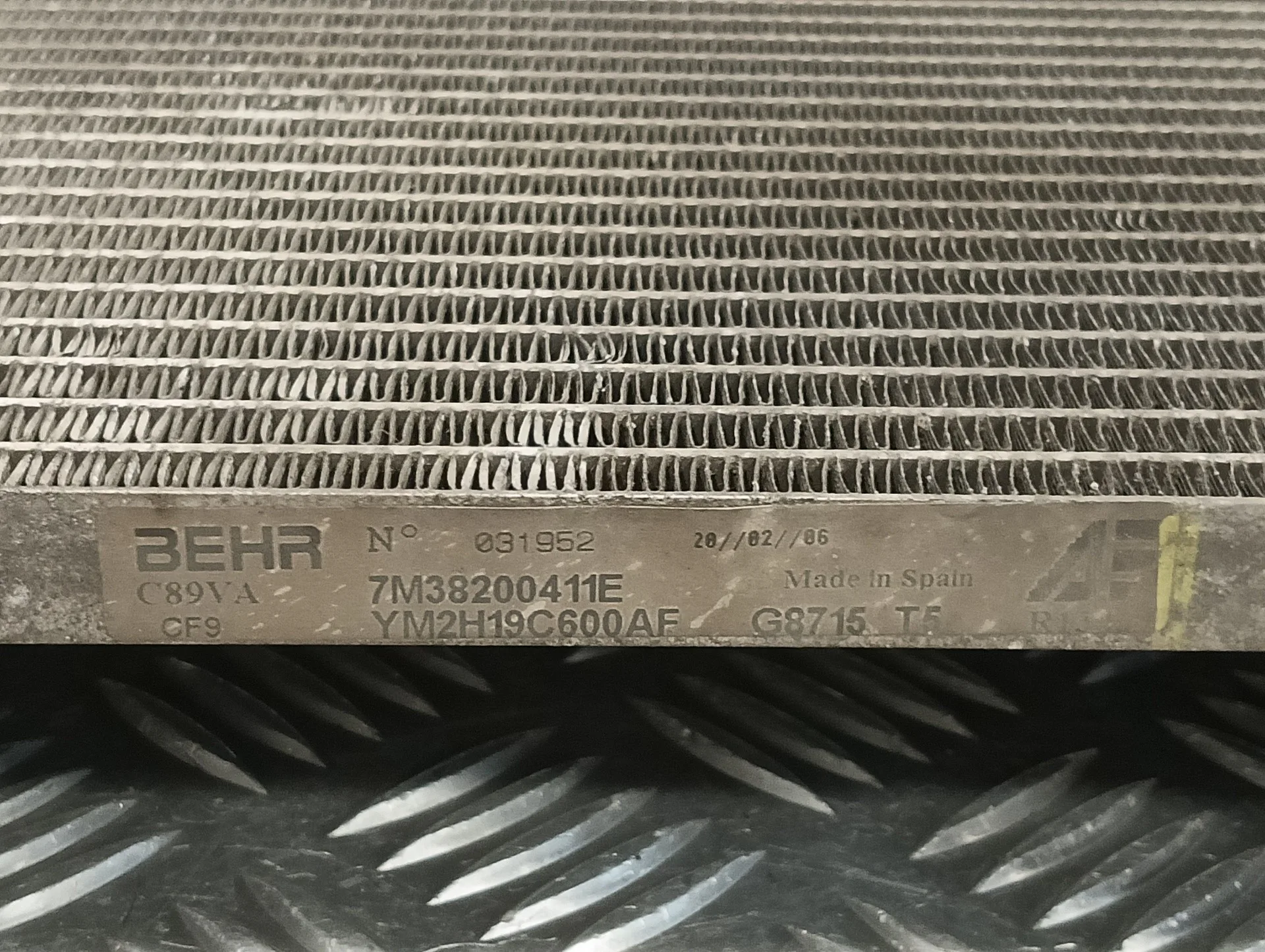 Condensador / Radiador Aire Acondicionado para Seat Alhambra (7V9)