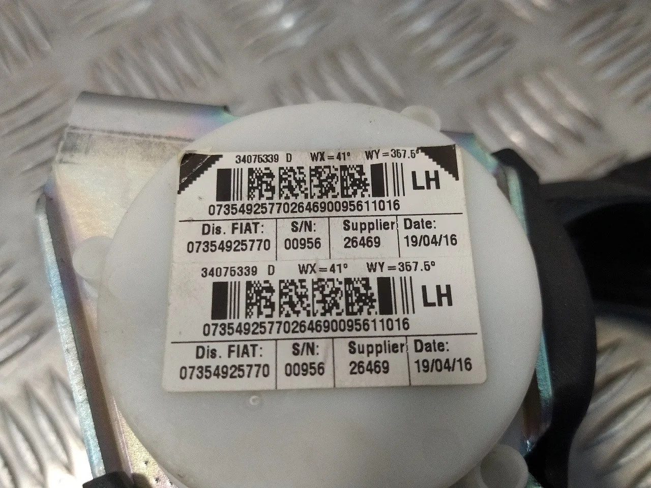 Cinturon Seguridad Trasero Izquierdo para Fiat 500 (312)