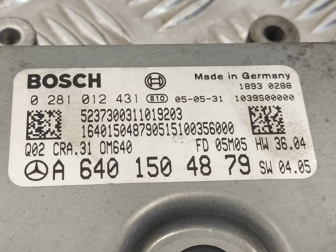 Centralita Motor Uce para Mercedes-Benz Clase B (W245)