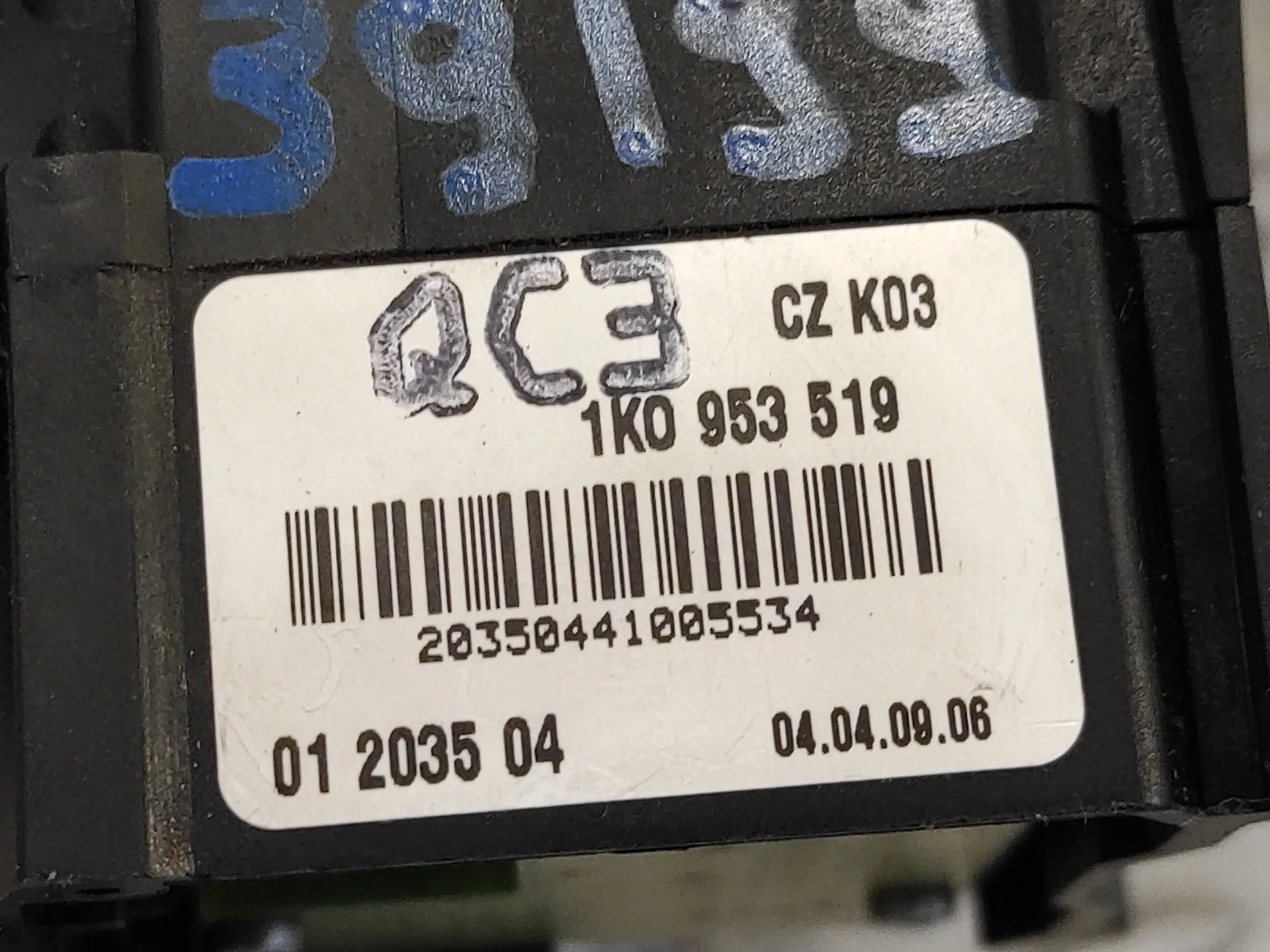 Mando Limpia para Volkswagen Golf V Berlina (1K1)