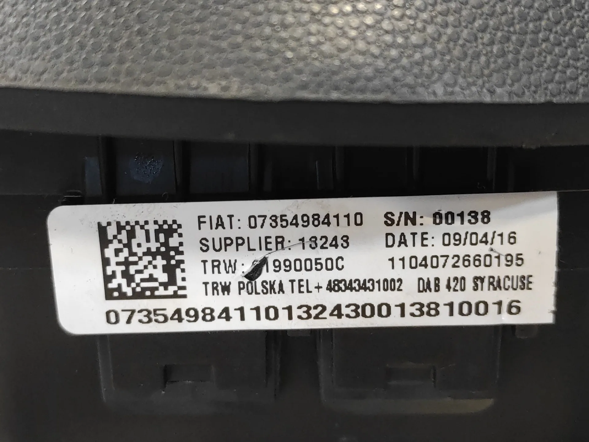 Airbag Delantero Izquierdo para Ford Ka (Ccu)