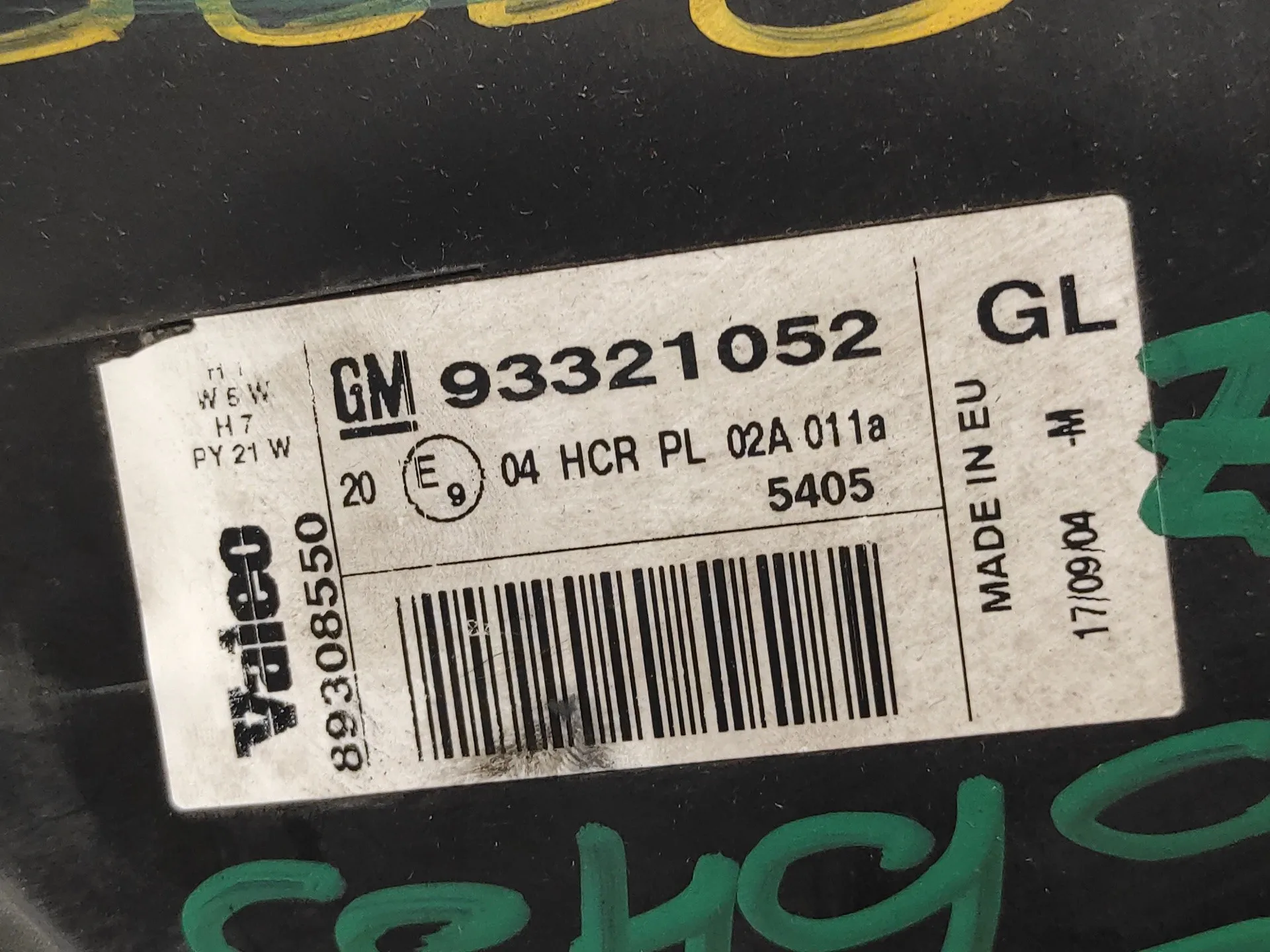 Faro Izquierdo para Opel Meriva