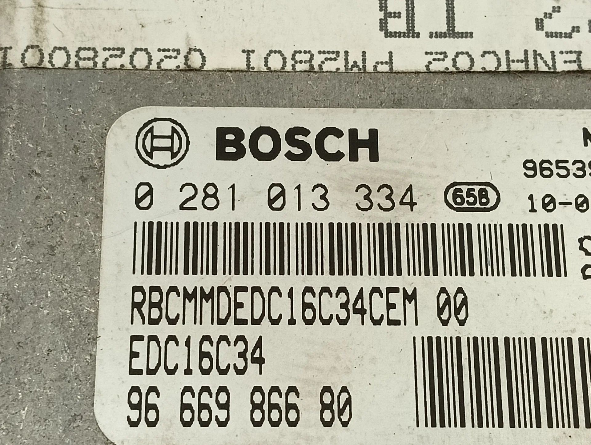 Centralita Motor Uce para Peugeot 3008