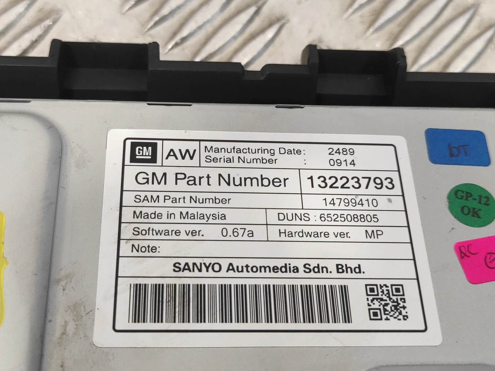 Pantalla Multifuncion para Opel Astra J Lim.
