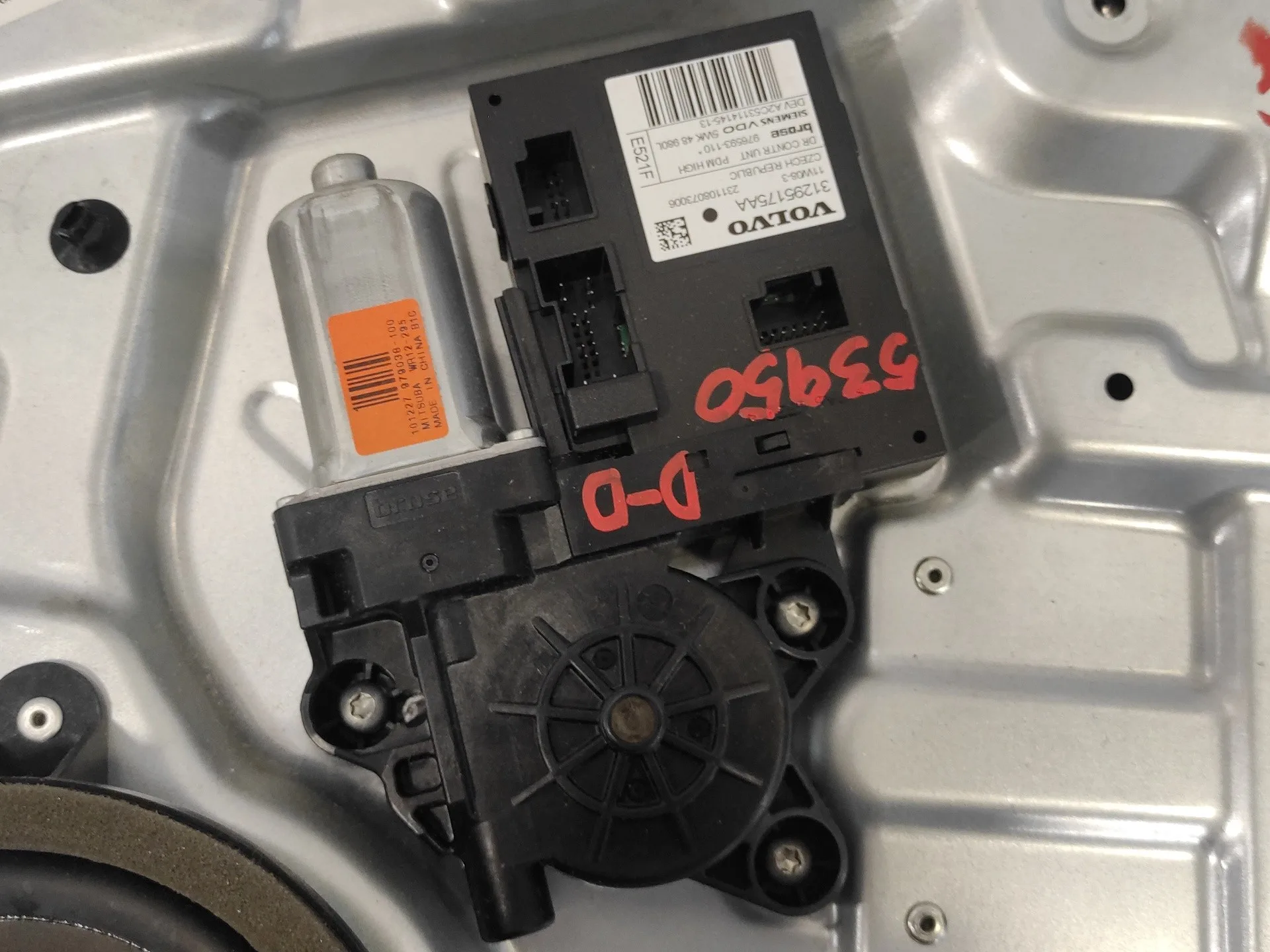 Elevalunas Delantero Derecho para Volvo S40 Berlina