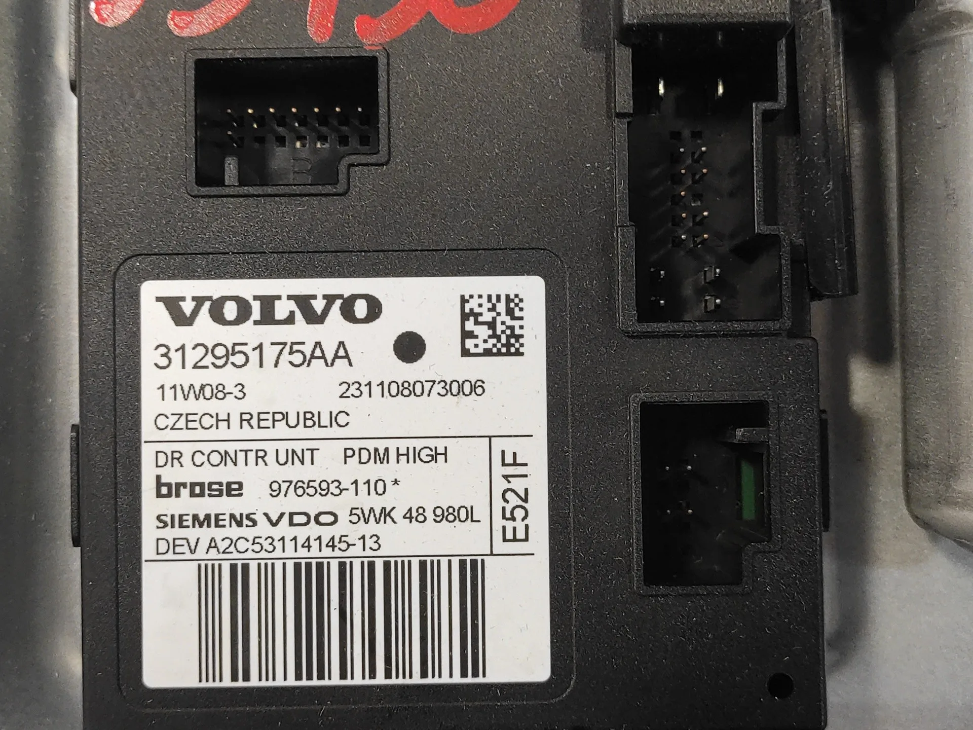 Elevalunas Delantero Derecho para Volvo S40 Berlina