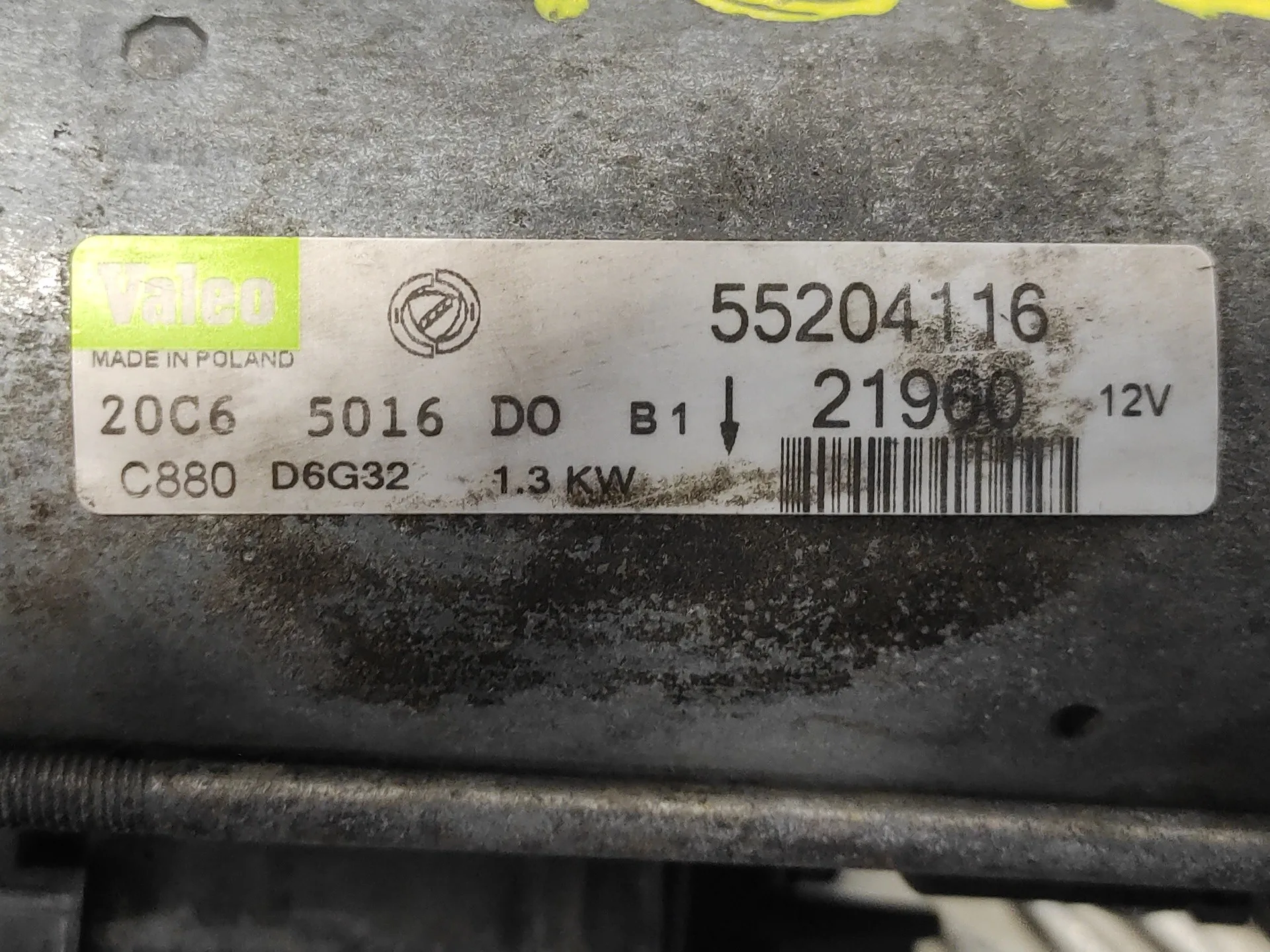 Motor Arranque para Fiat Doblo (119)
