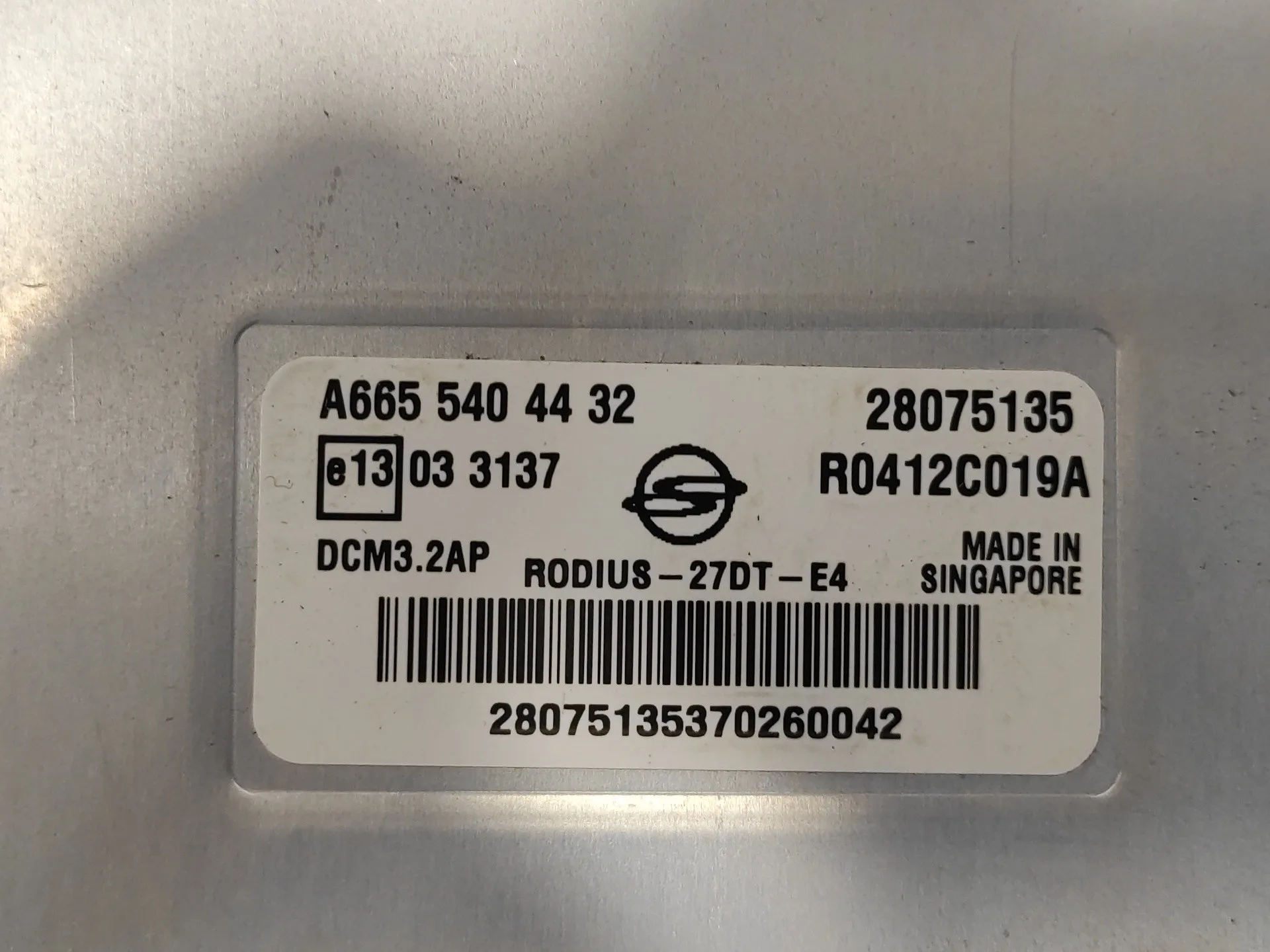 Centralita Motor Uce para Ssangyong Rodius
