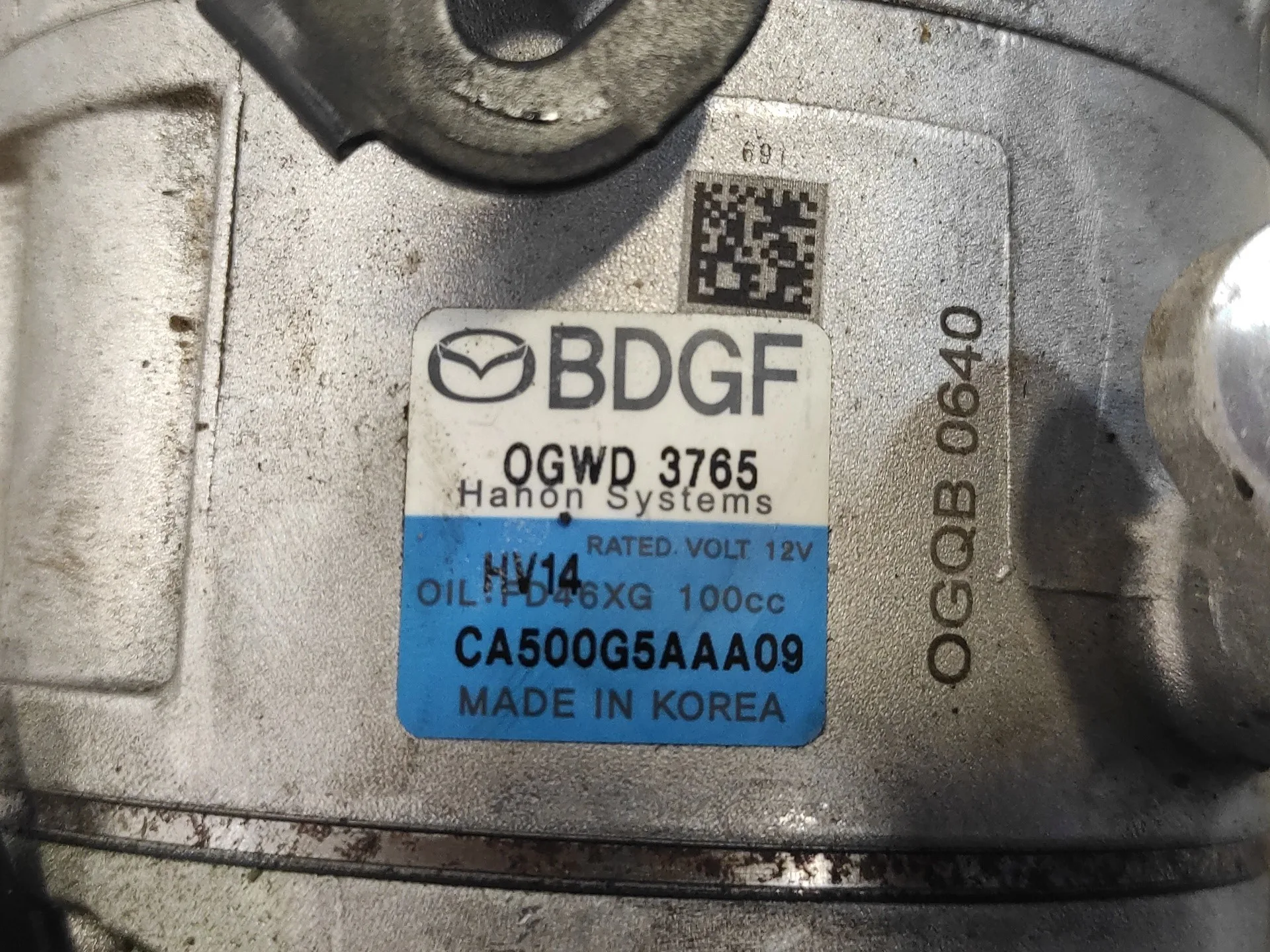 Compresor Aire Acondicionado para Mazda 3 Berlina (Bp)