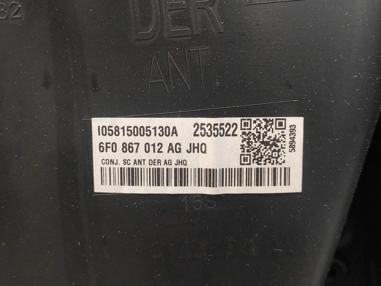 Guarnecido Puerta Delantera Derecha para Seat Ibiza (Kj1)