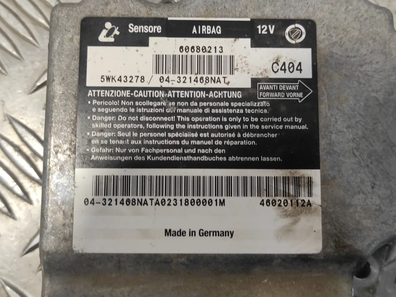 Centralita Airbag para Alfa Romeo 156 Sportwagon