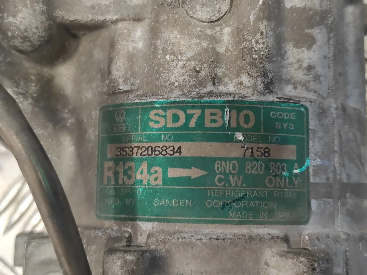 Compresor Aire Acondicionado para Volkswagen Polo Berlina (6N1)