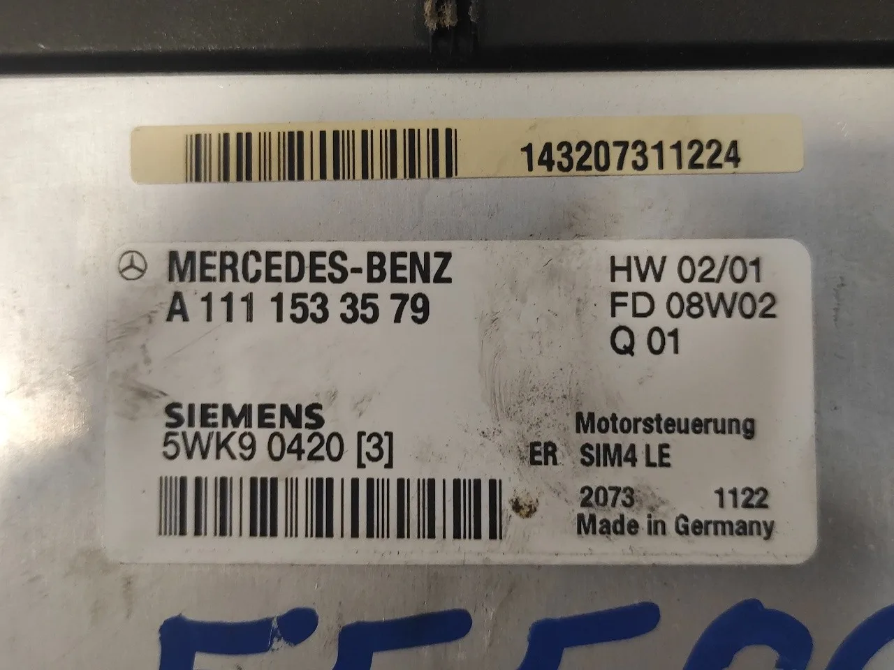 Centralita Motor Uce para Mercedes-Benz Clase C (W203) Sportcoupe