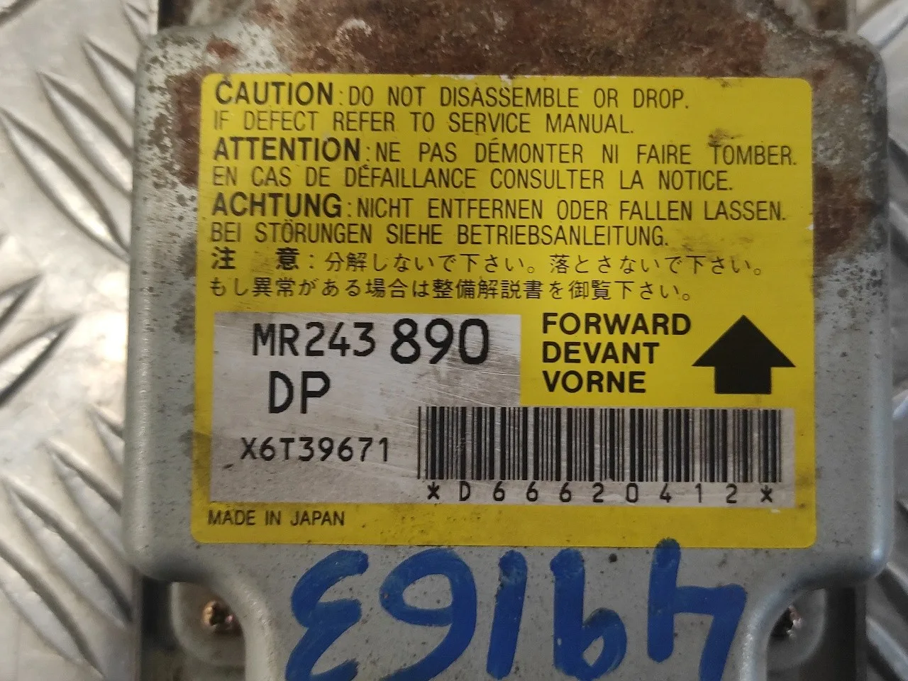 Centralita Airbag para Mitsubishi Eclipse (D30)