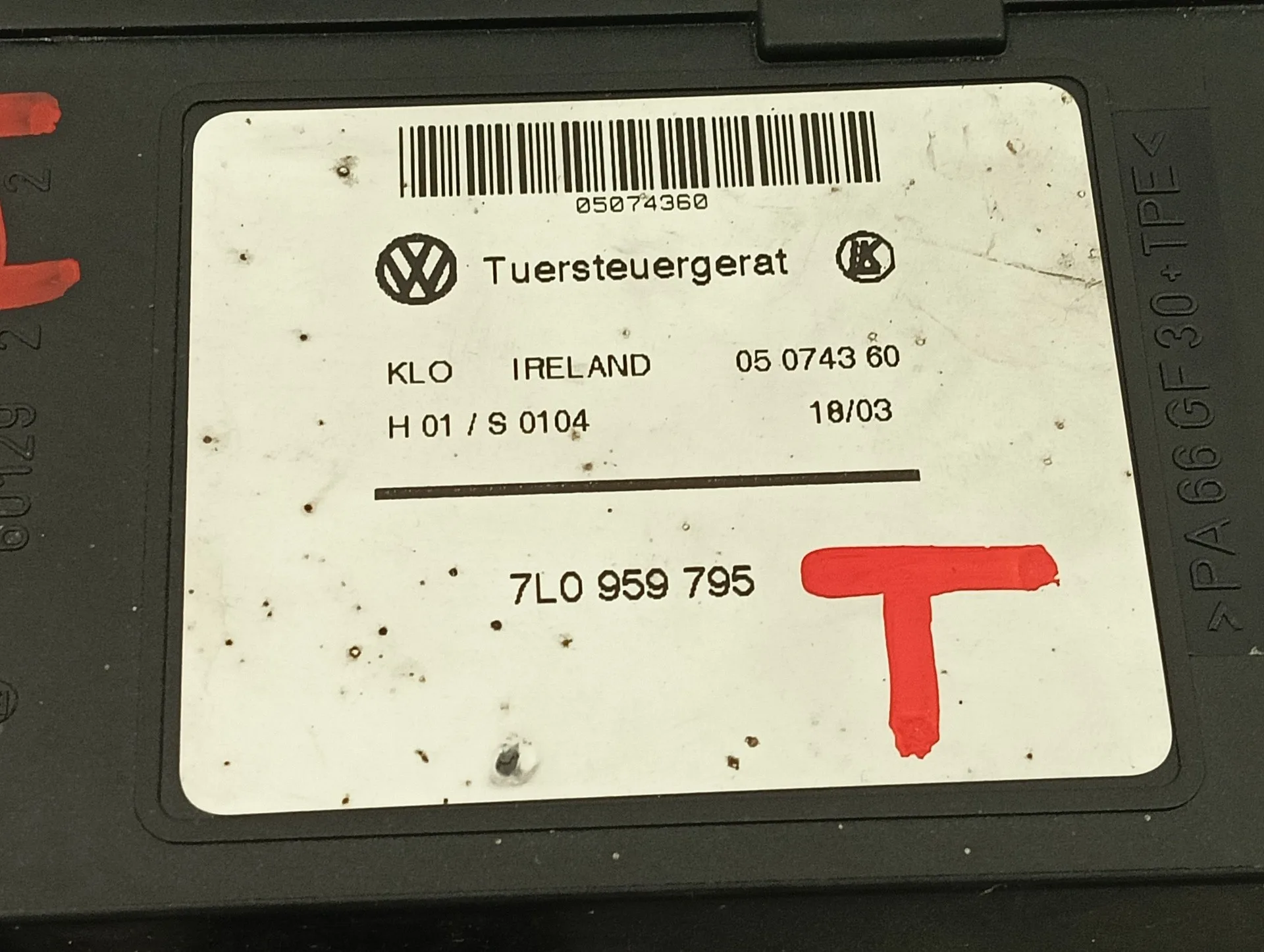 Motor Elevalunas Trasero Izquierdo para Volkswagen Touareg (7L6)